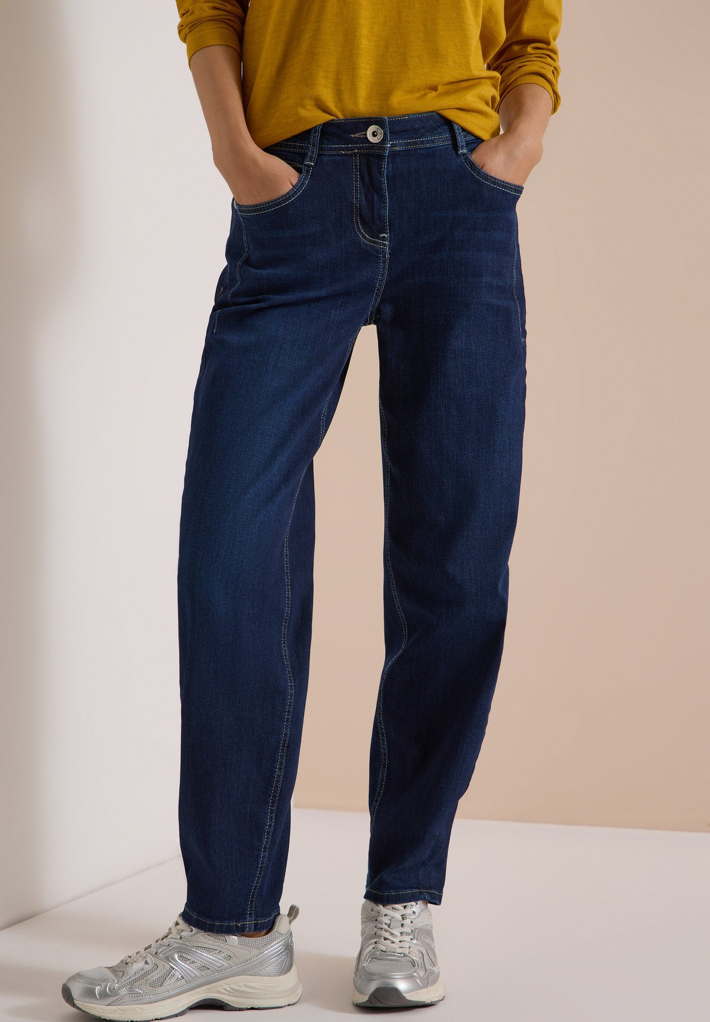 Cecil Damen Hosen Dark Blue