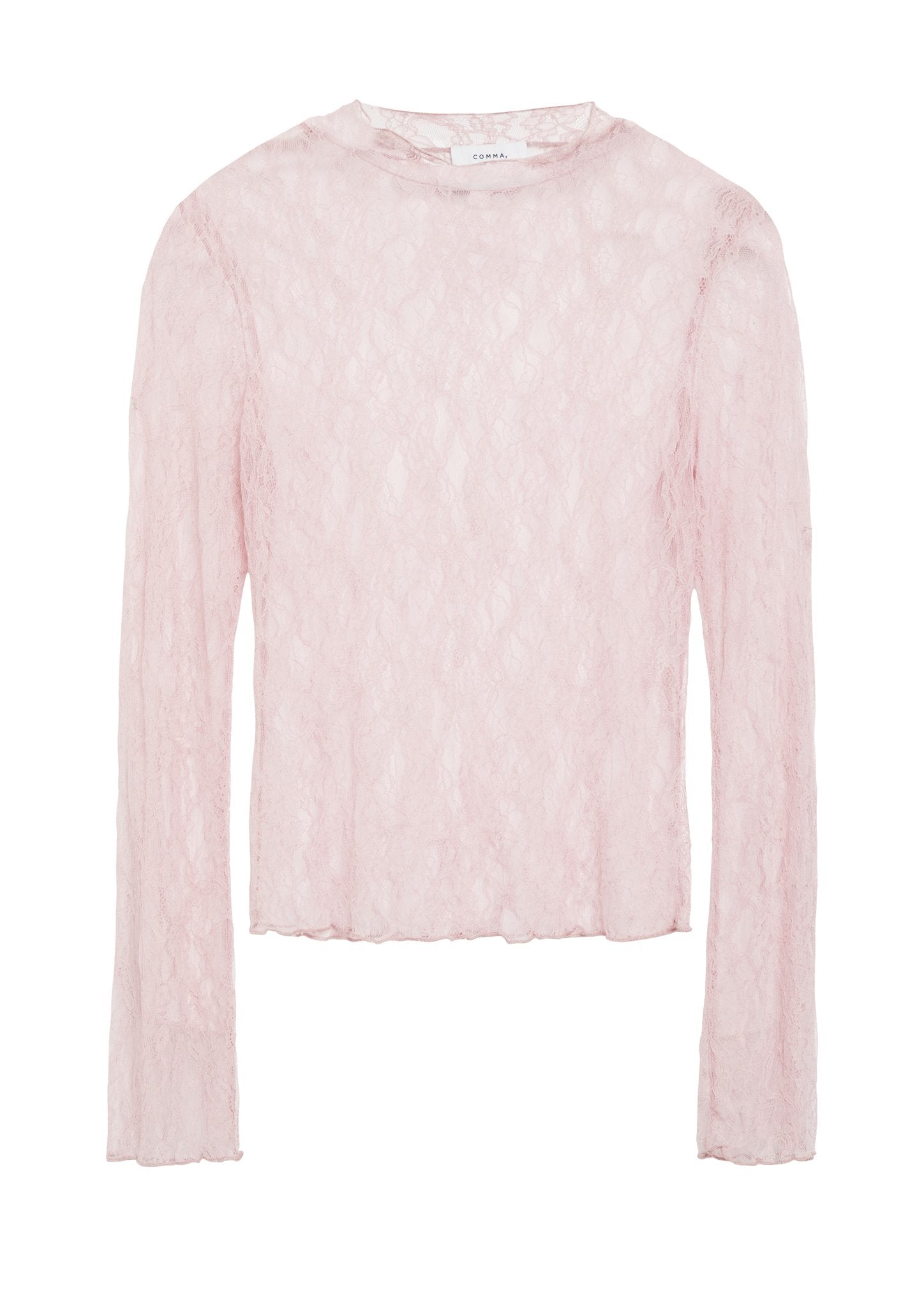 Comma Damen T-Shirts Lilac/Pink