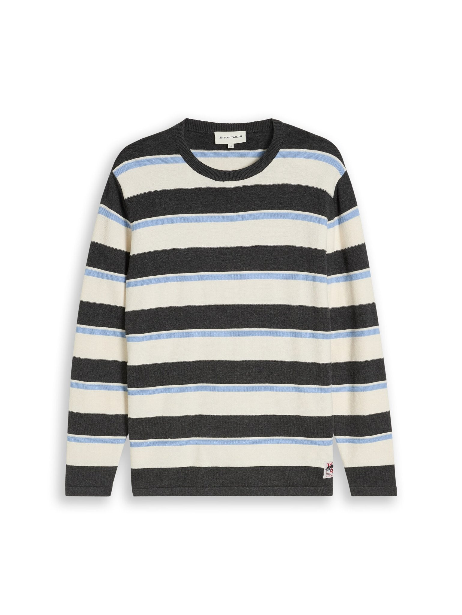 Tom Tailor Herren Pullover Offwhite Grey B
