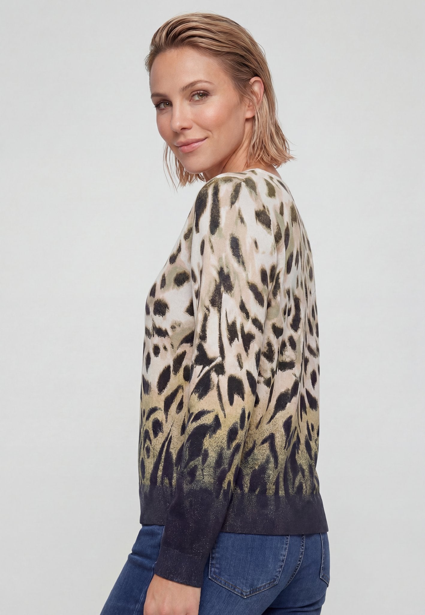 Olsen Damen Pullover Moss Gree