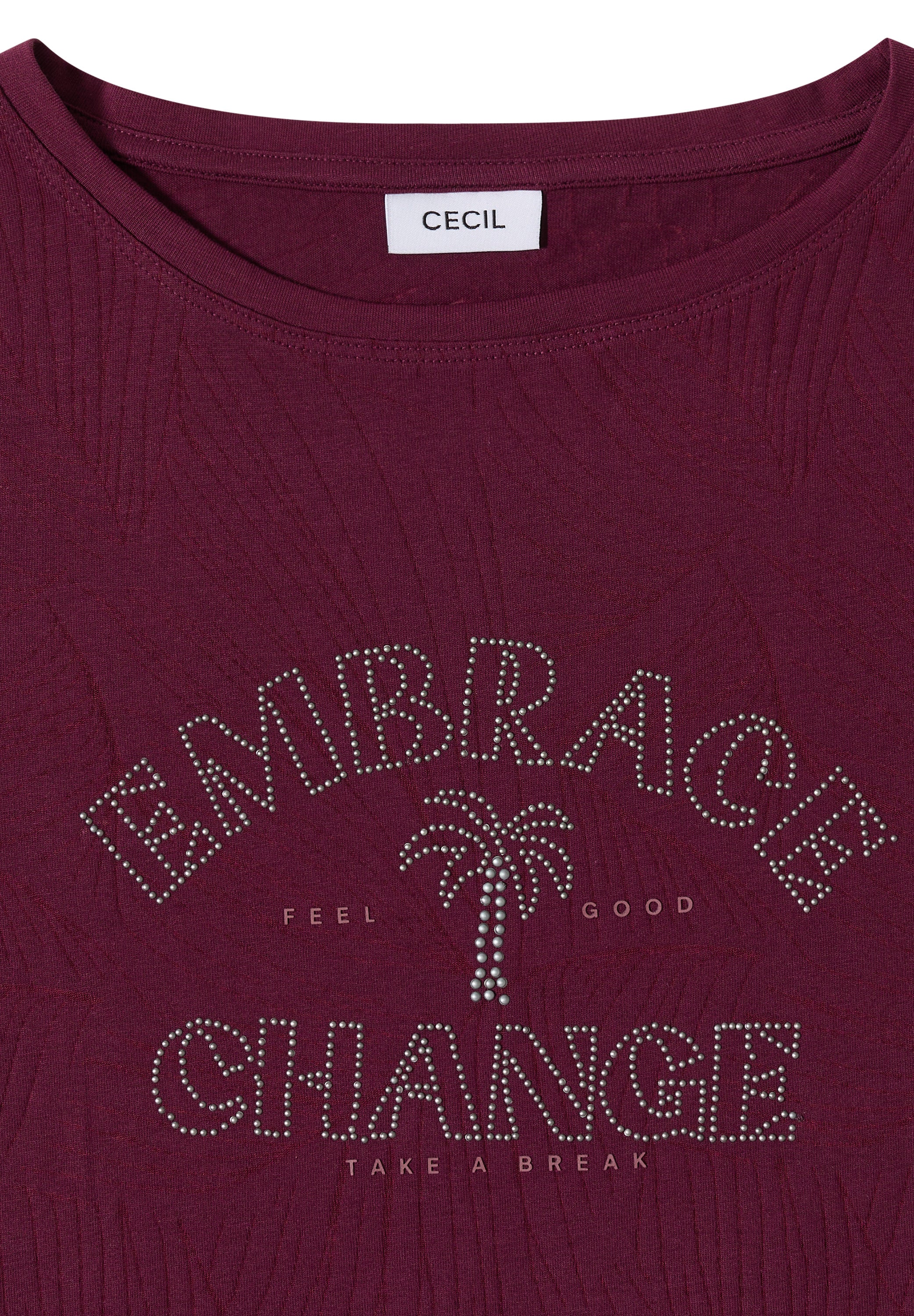 Cecil Damen T-Shirts Sweet Gra