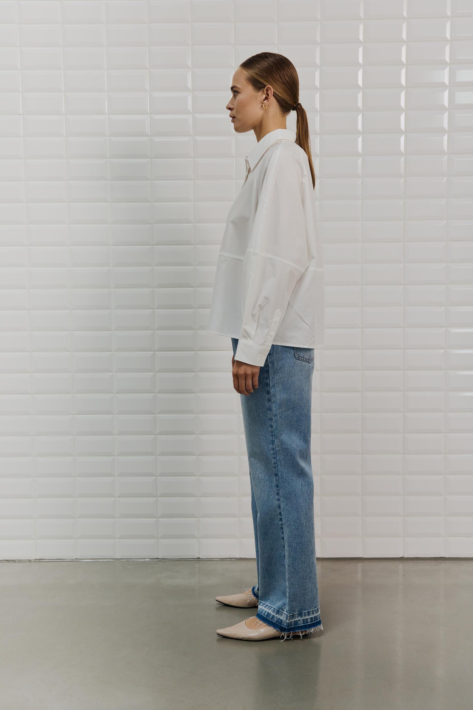 Withblack Damen Tops White