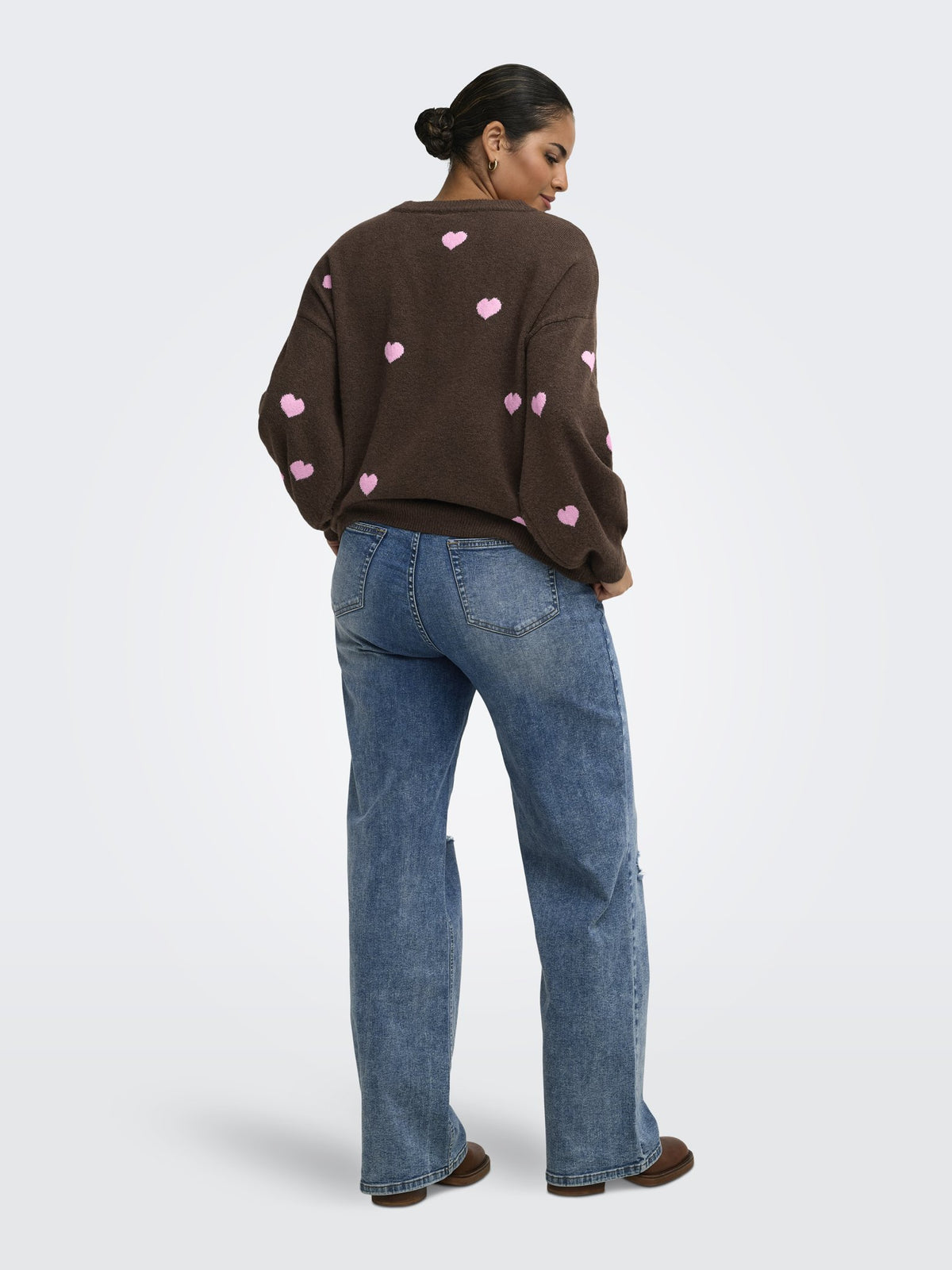 Only Carmakoma Damen Pullover Coffee Bean/Hea