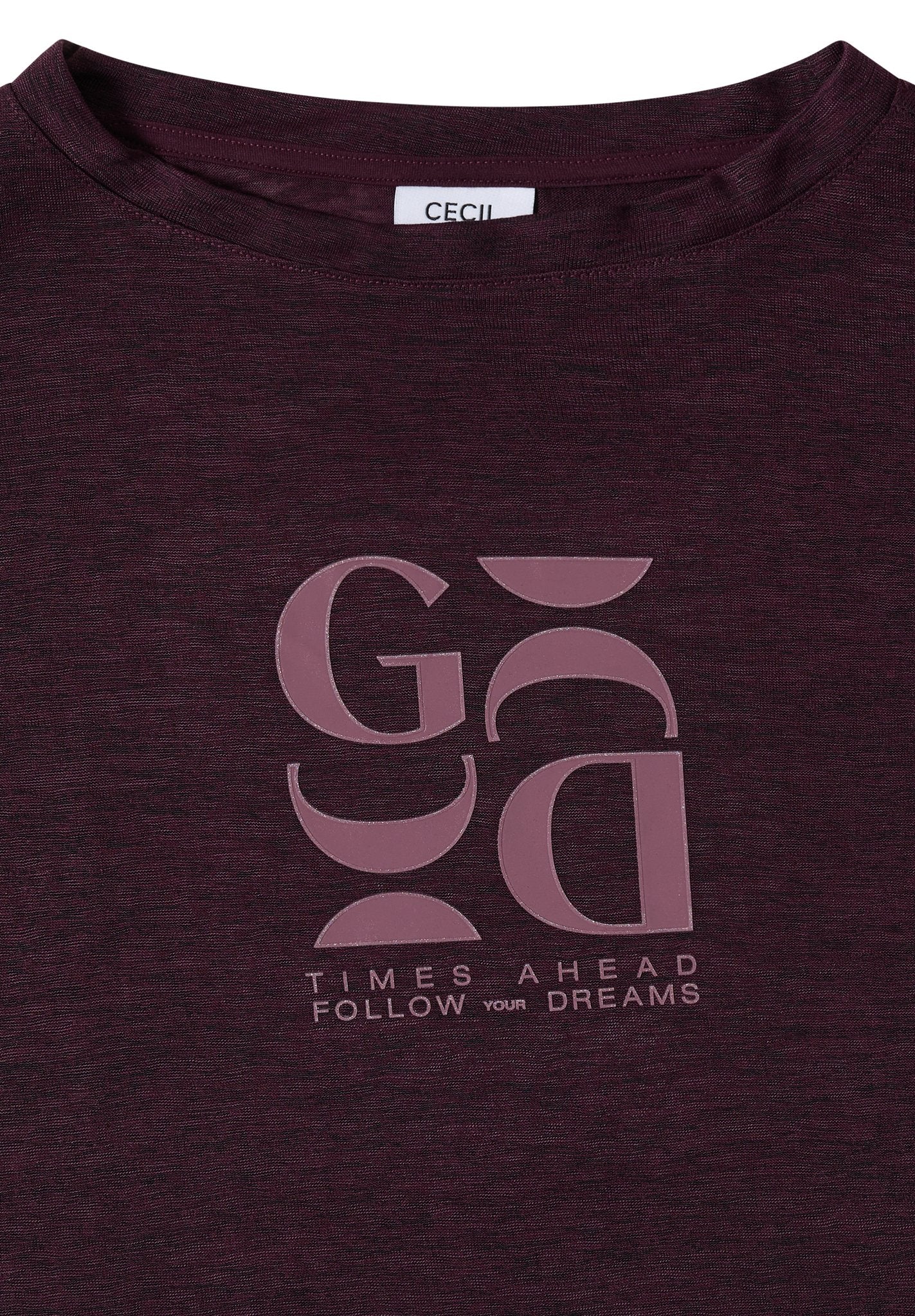 Cecil Damen T-Shirts Rich Burg