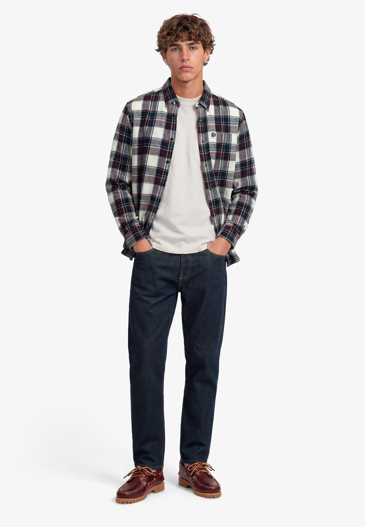 Superdry Herren Hemden lang Lk Skylar Chec