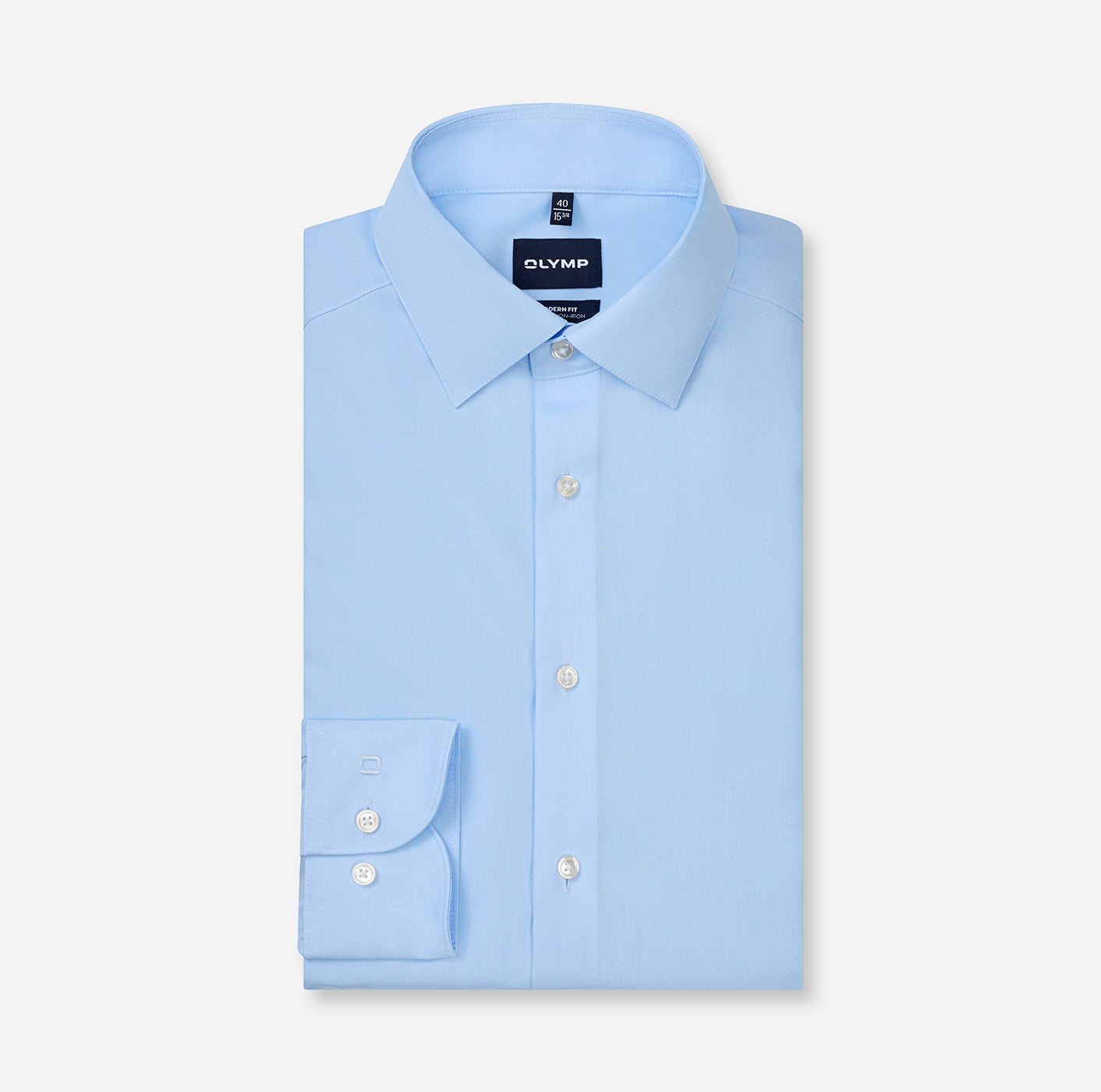 Olymp Herren Hemden lang Blau