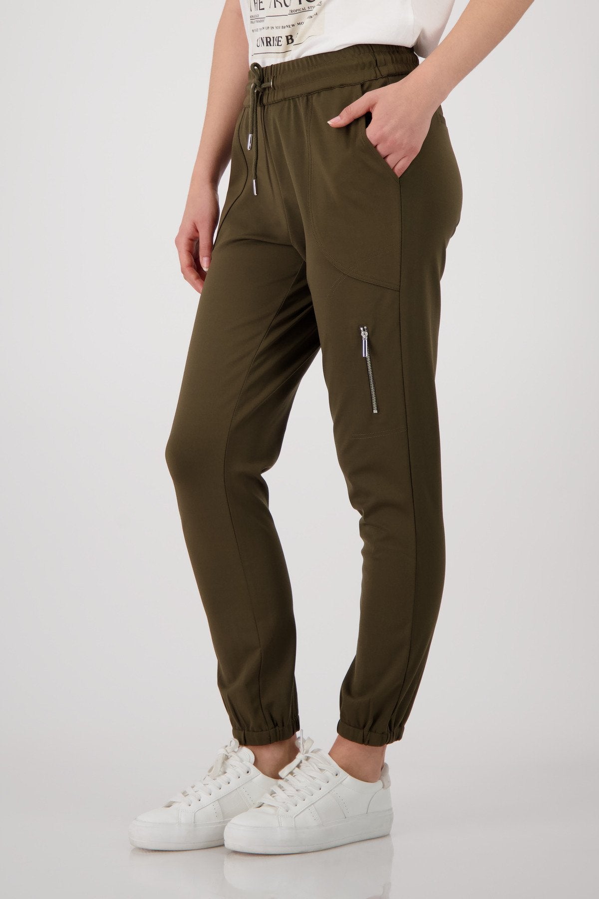 Monari Damen Hosen Olive