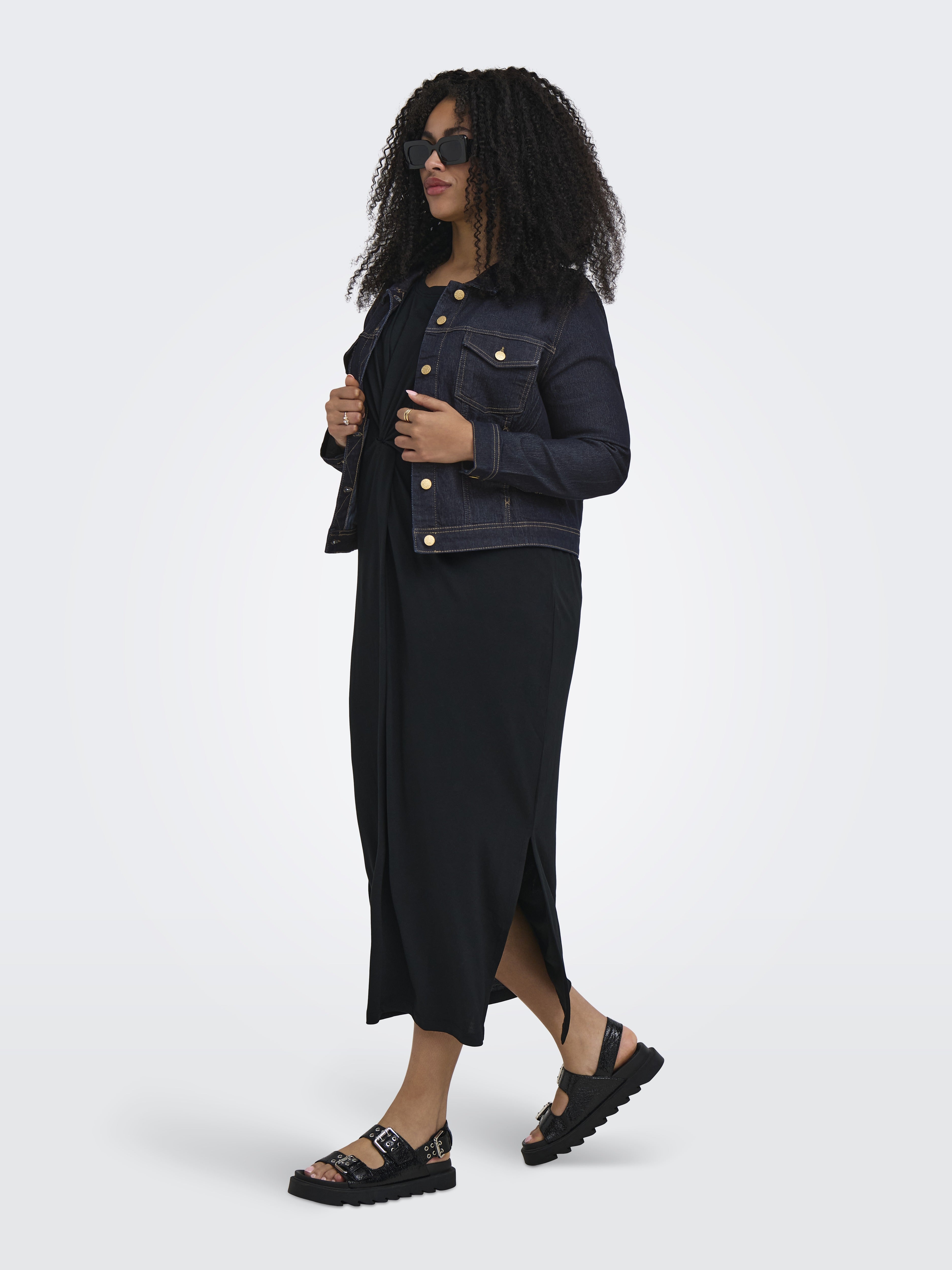 Only Caramkoma Damen Jacken Dark Blue Denim