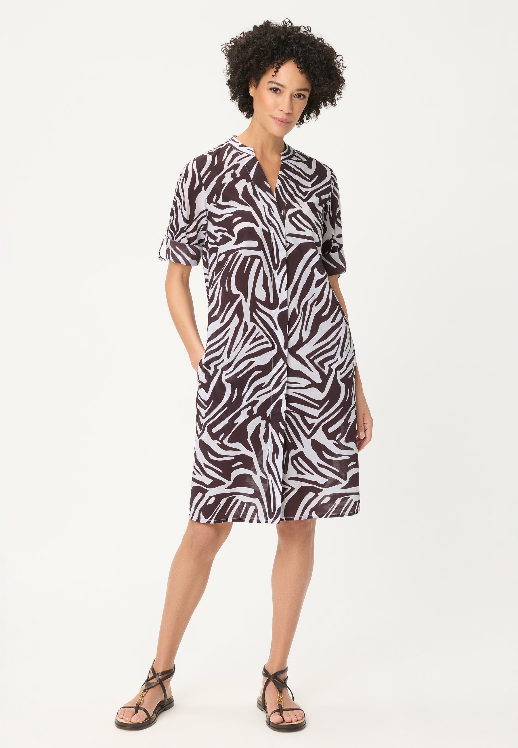 Olsen Damen Kleider Dark Brow