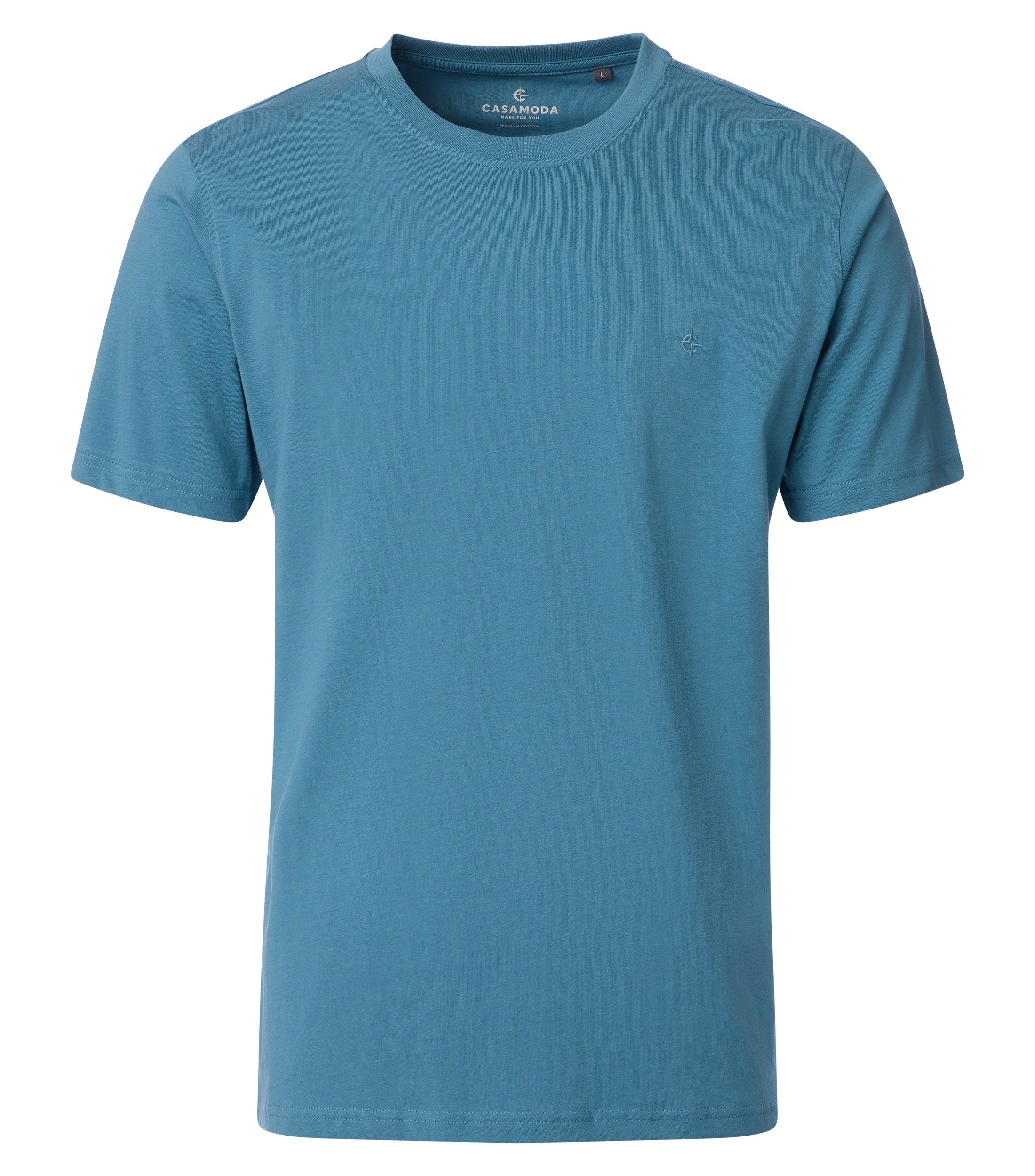 Casa Moda Herren T-Shirts kurz Aqua Bis Pe