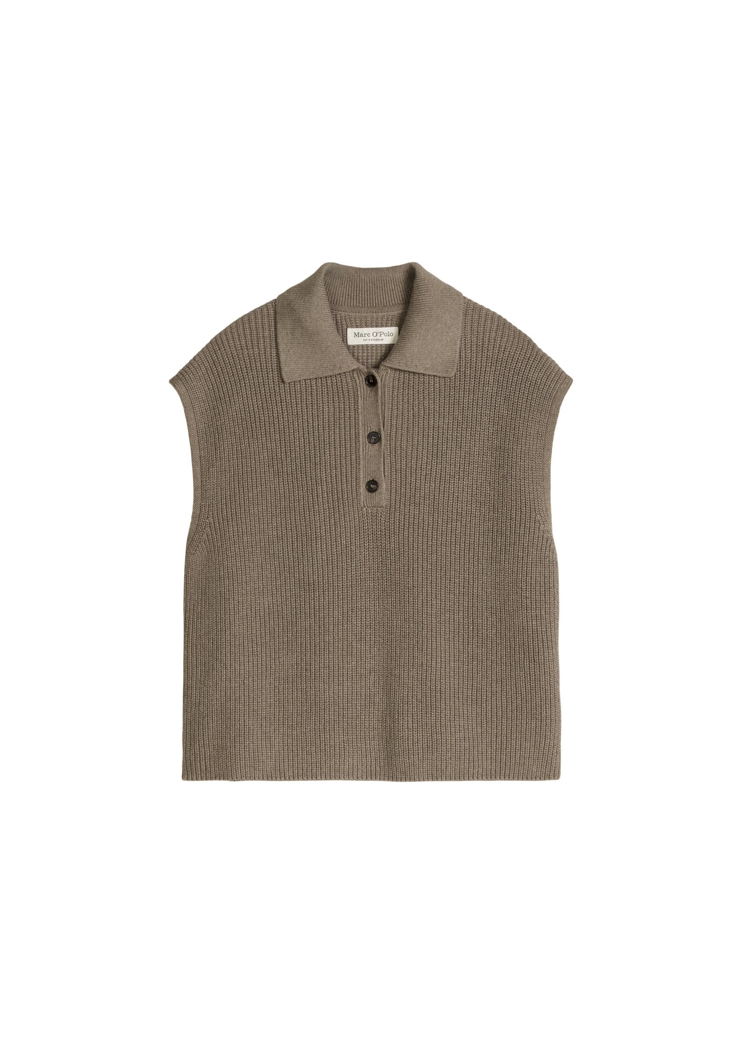 Marc O'Polo Damen Pullover Stone Taupe Mel