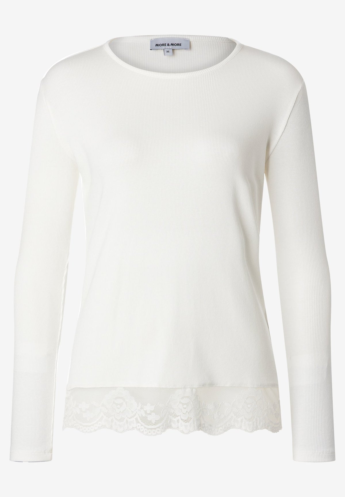 More & More Damen T-Shirts Off White