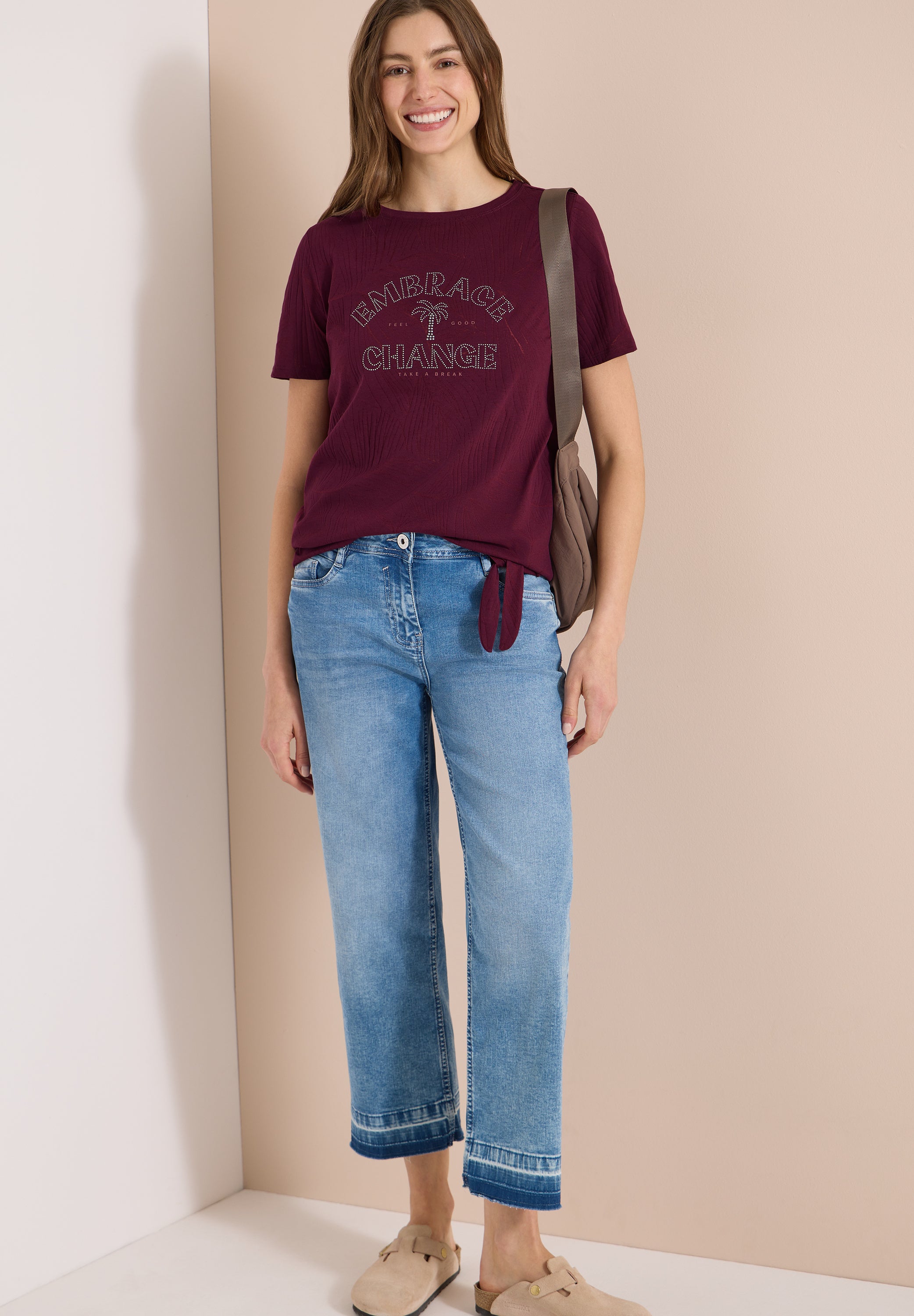 Cecil Damen T-Shirts Sweet Gra