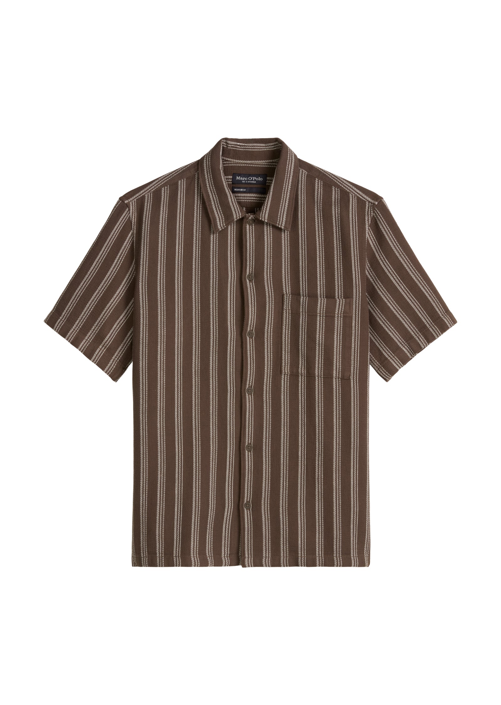 Marc O'Polo Herren Hemden kurz Light Brow