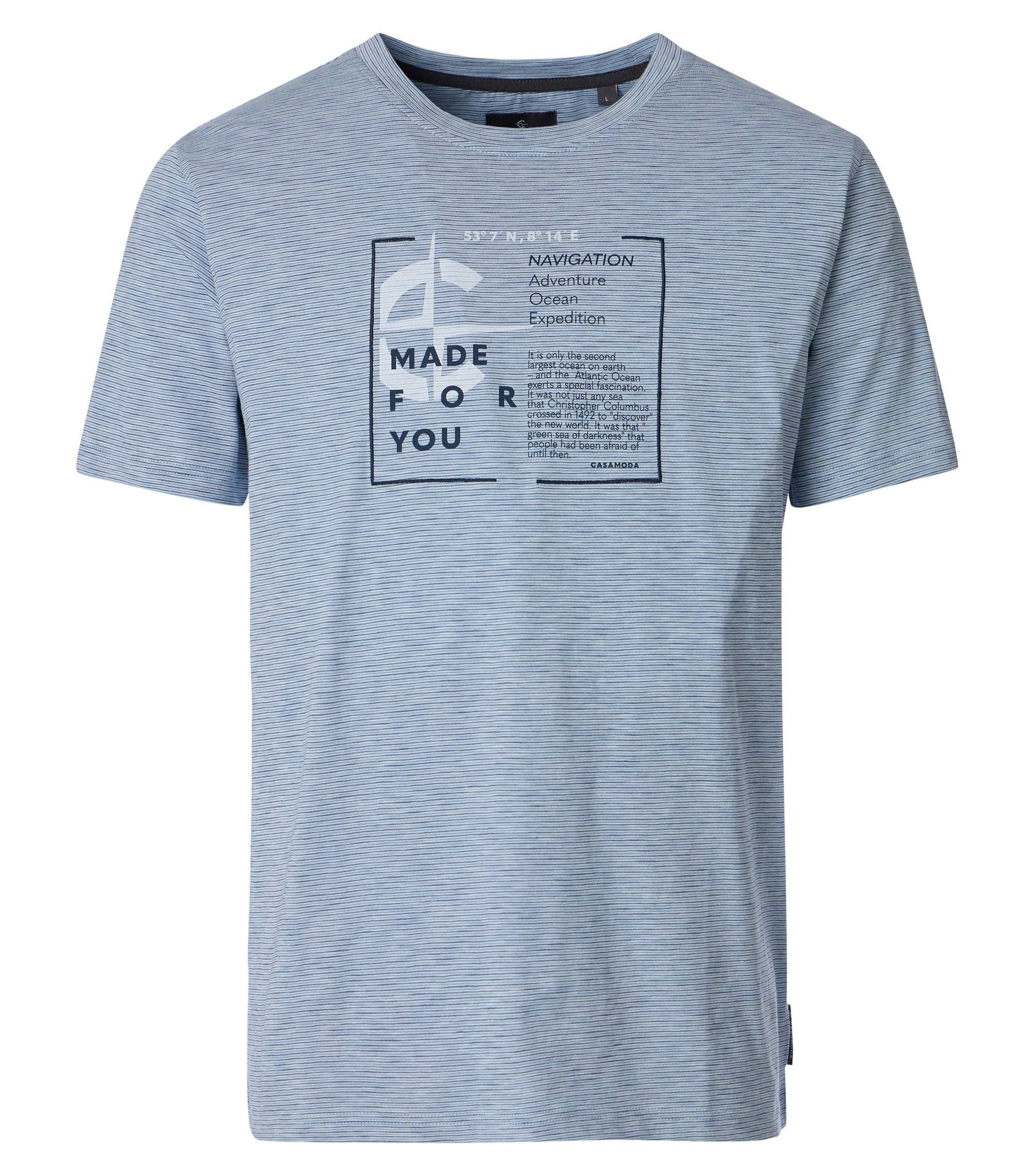 Casa Moda Herren T-Shirts kurz Blau