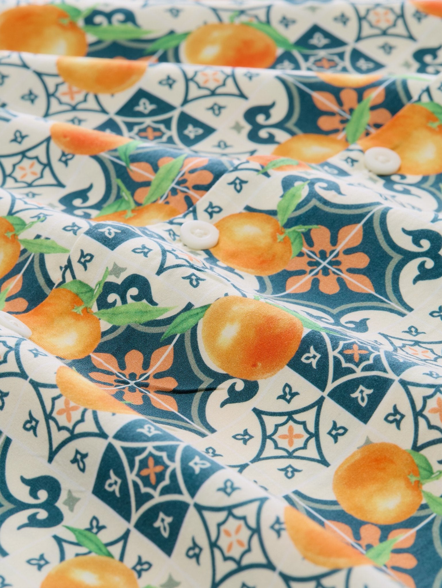 Tom Tailor denim Herren Hemden kurz Colorful Fruit