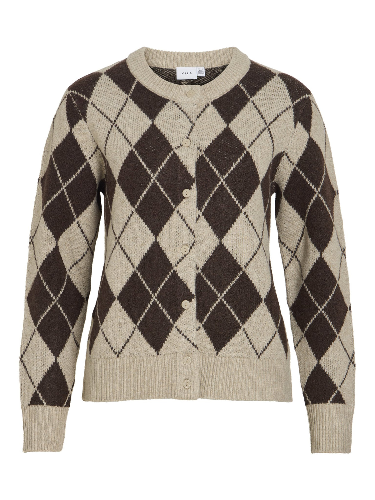 Vila Damen Strickjacken Feather Gray/Co