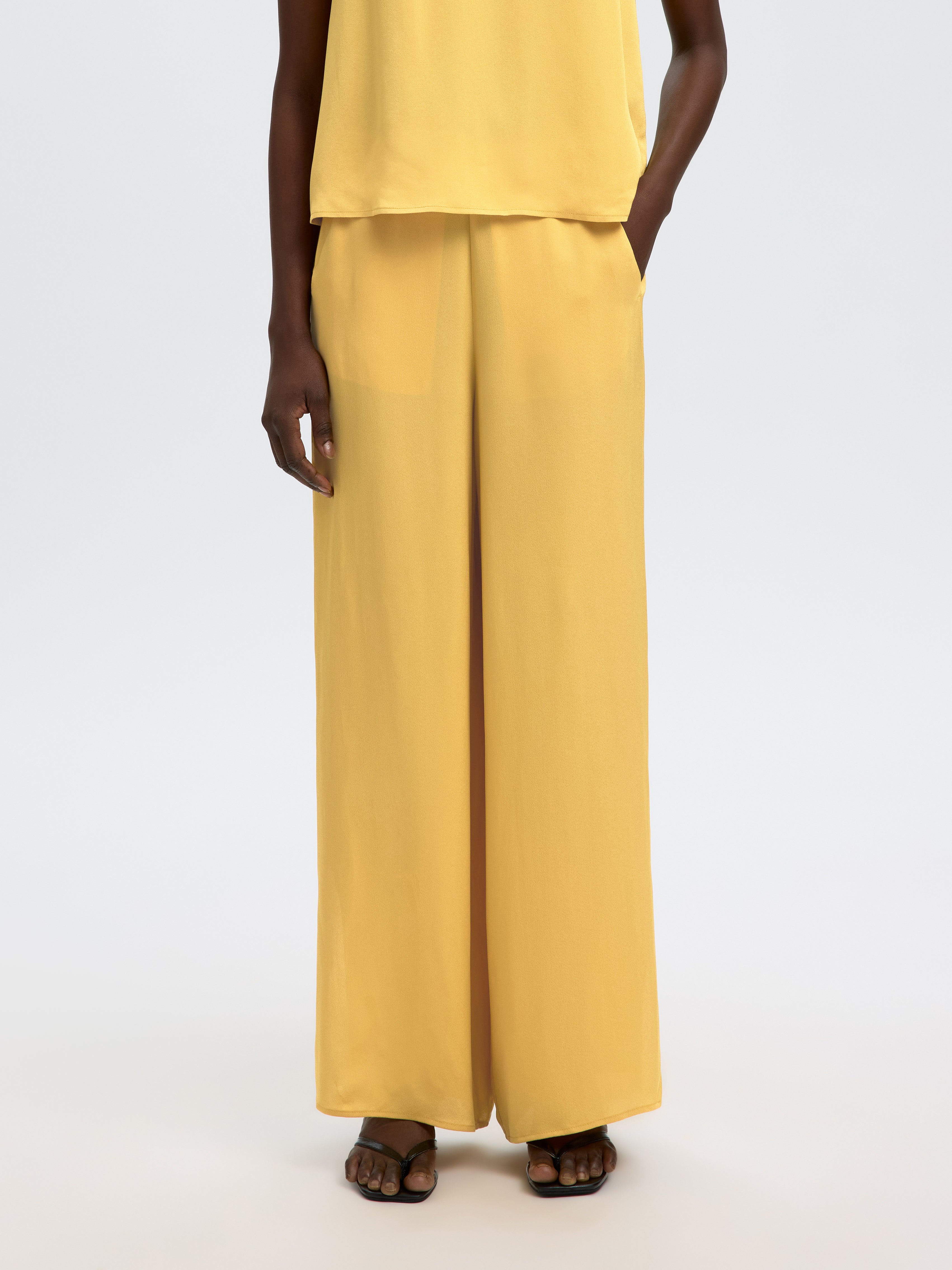 Selected Femme Damen Hosen Ochre