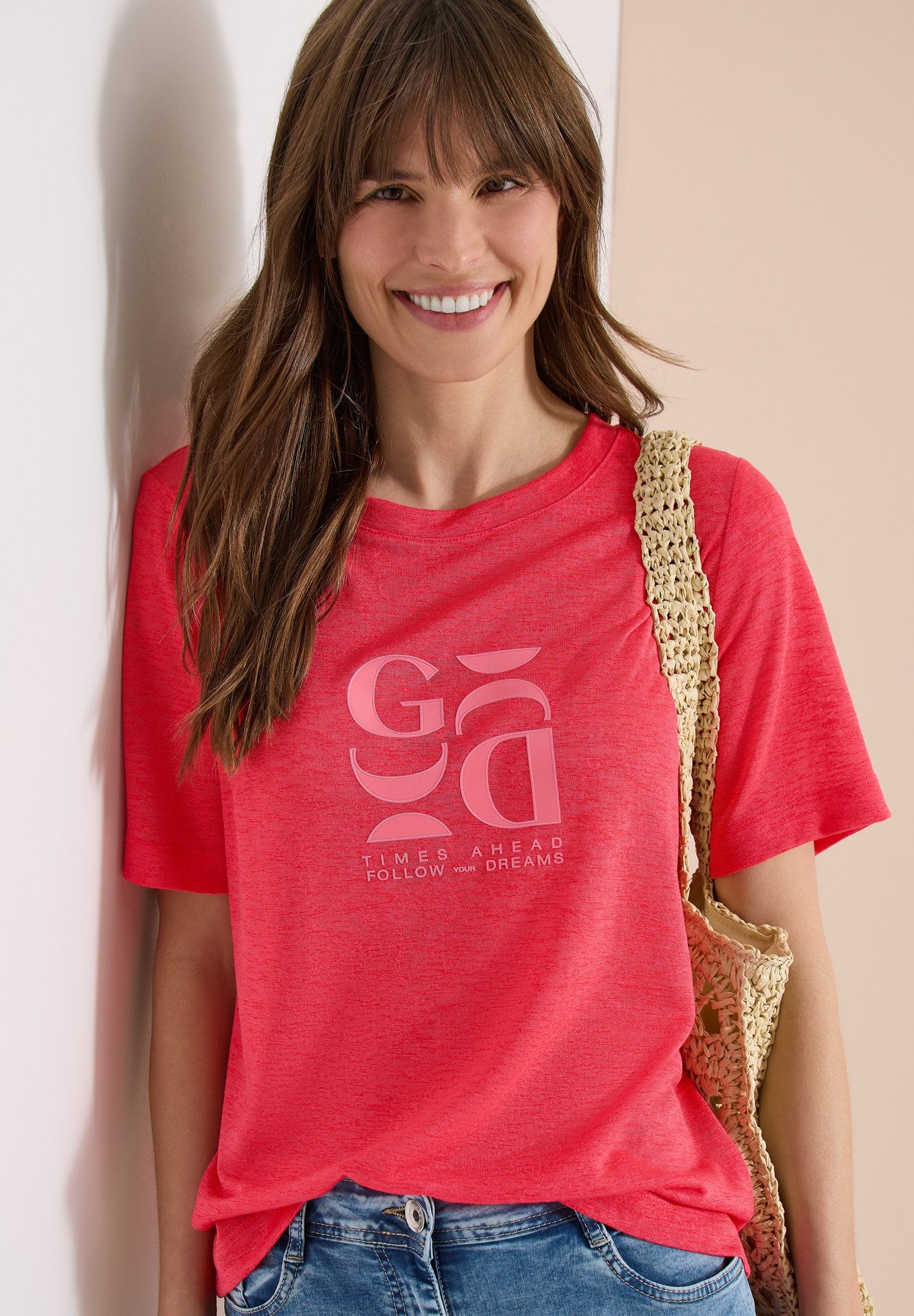 Cecil Damen T-Shirts Fresh Red