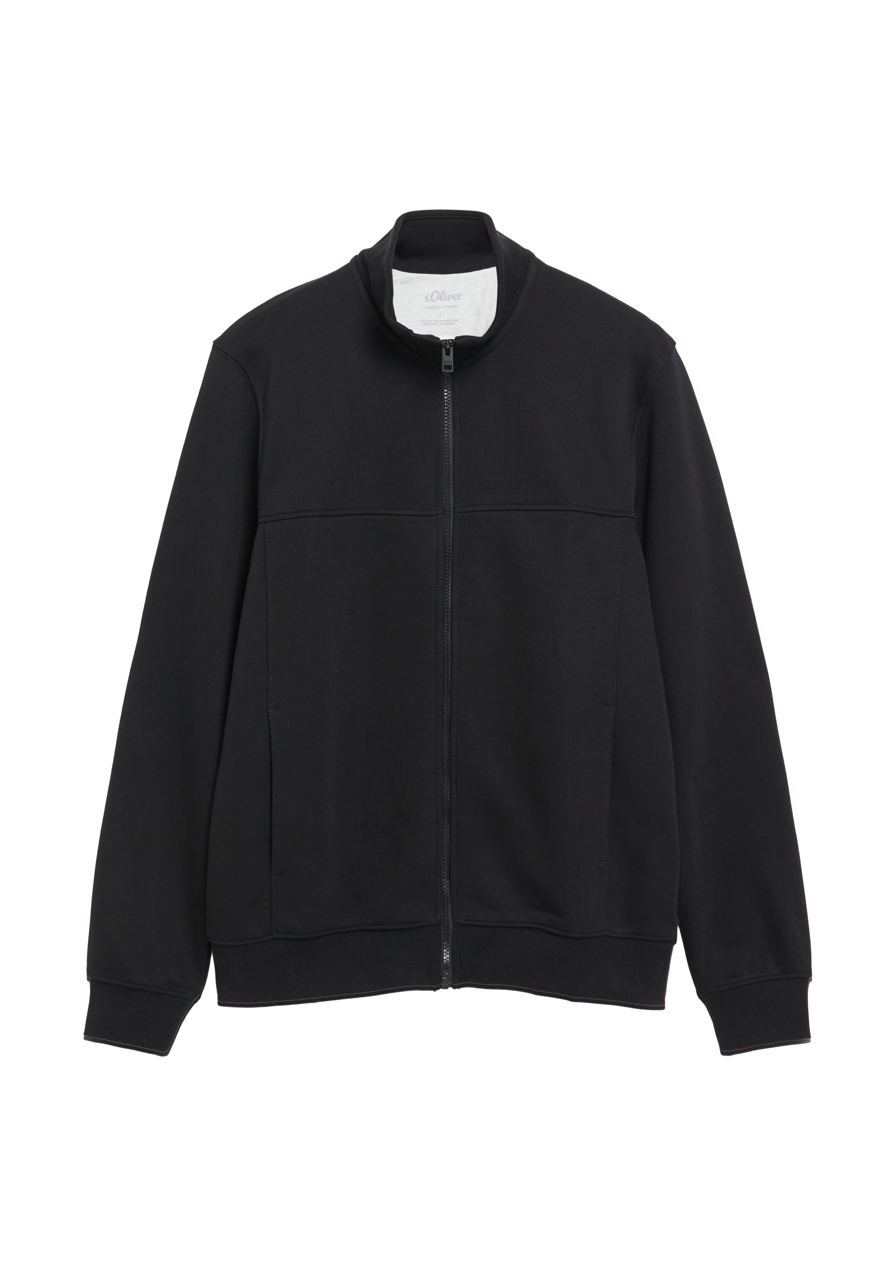 S. Oliver red Herren Sweatjacken Grey/Black