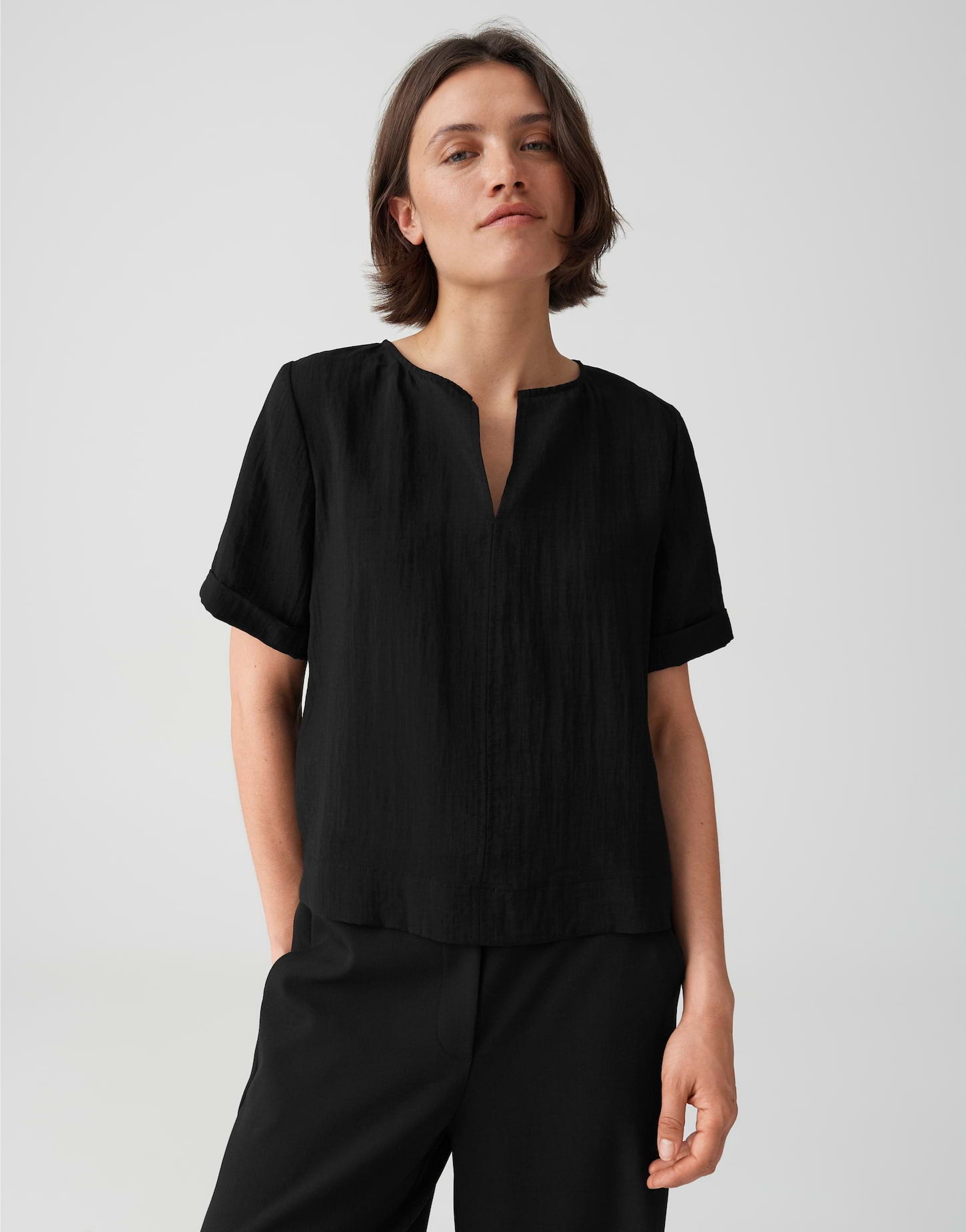 Opus Damen Blusen Black