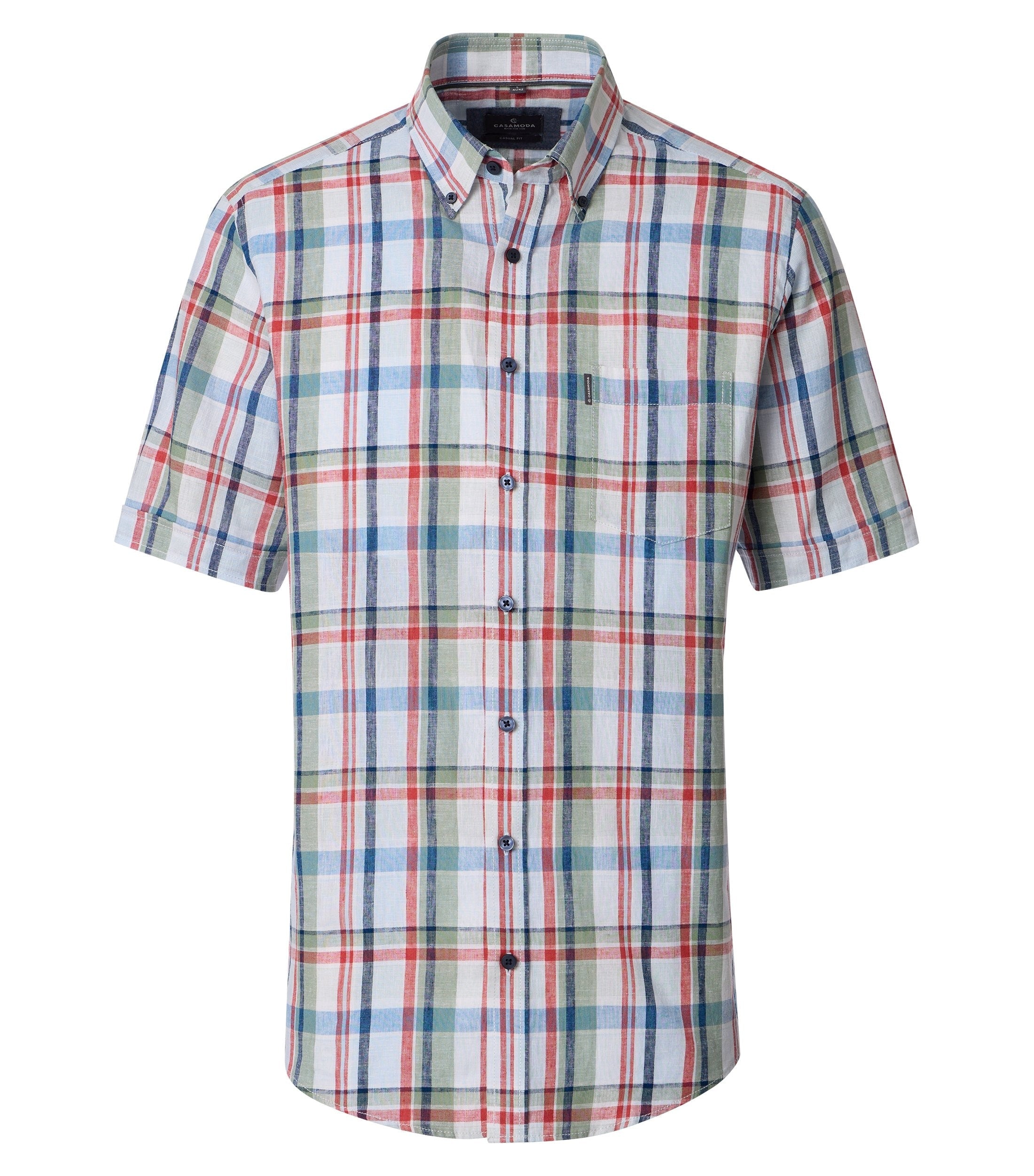 Casa Moda Herren Hemden kurz Gruen