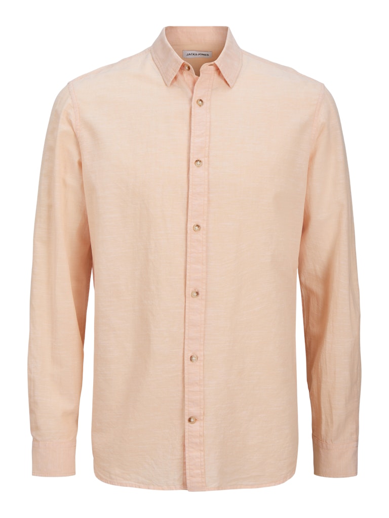 Jack & Jones Herren Hemden lang Peach Parfait