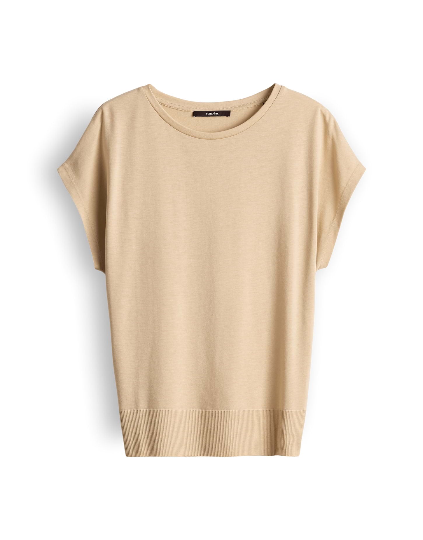 Someday Damen T-Shirts Honey Beige