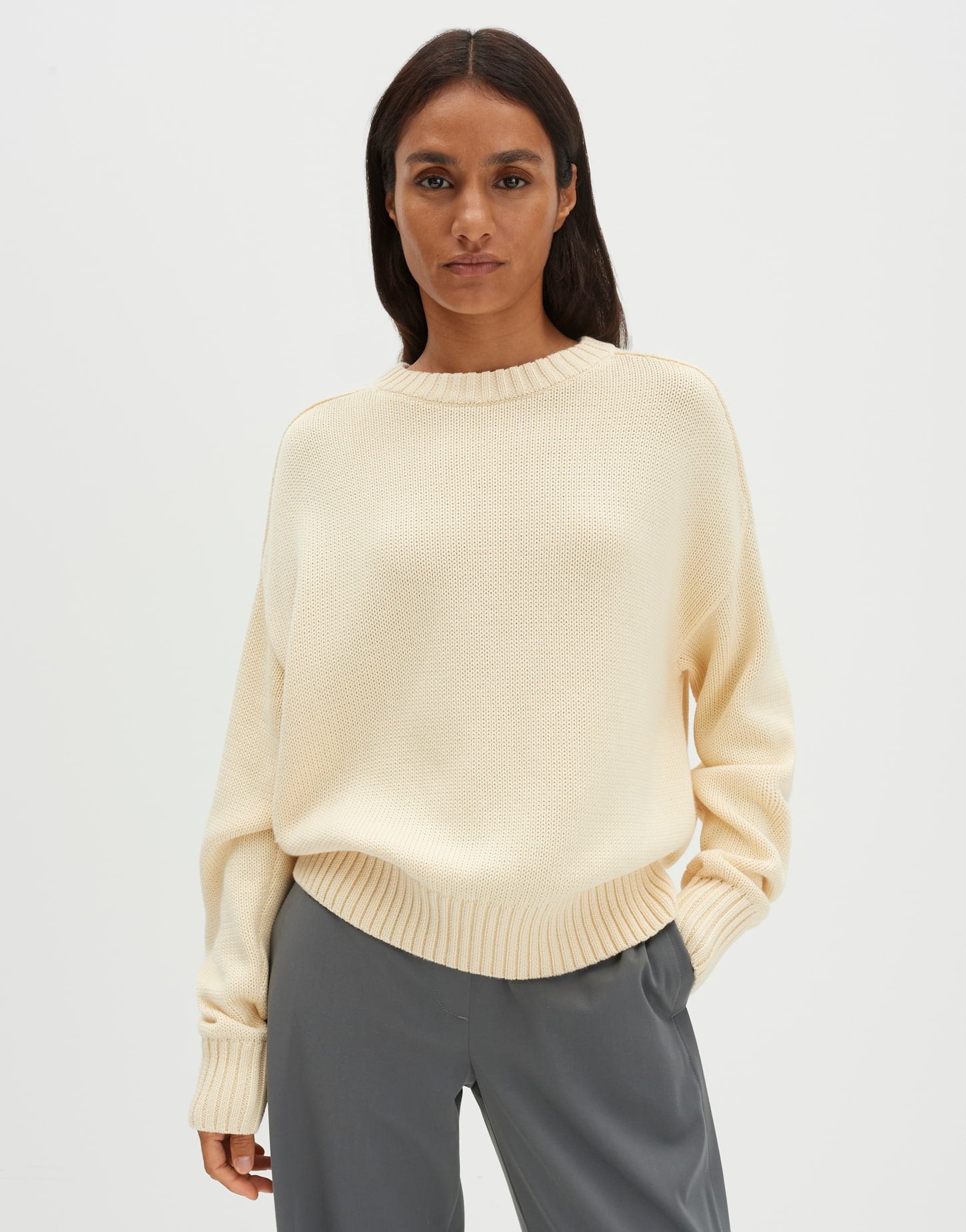 Someday Damen Pullover Buttercream