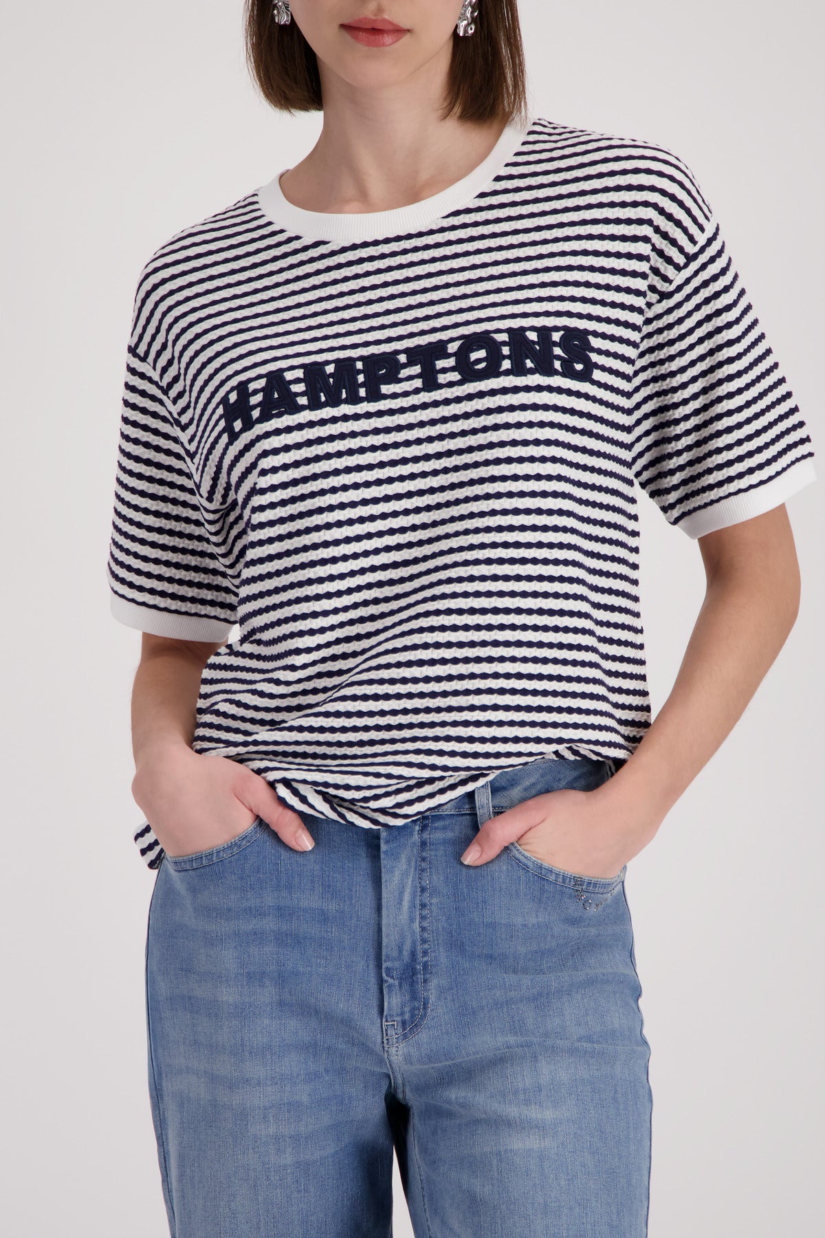 Monari Damen T-Shirts Marine Ring