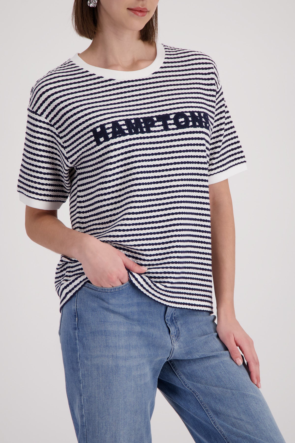 Monari Damen T-Shirts Marine Ring