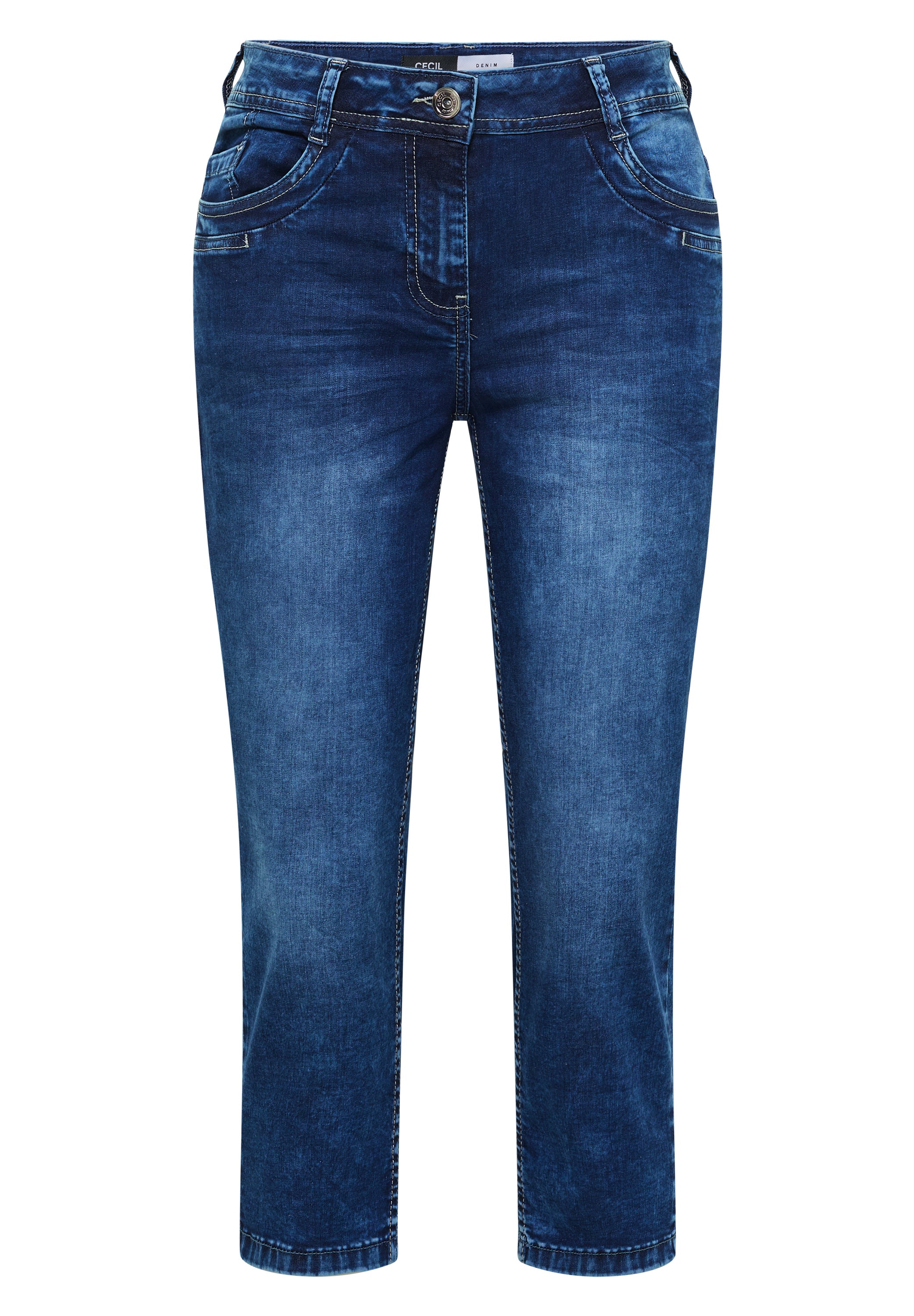 Cecil Damen Hosen Mid Blue