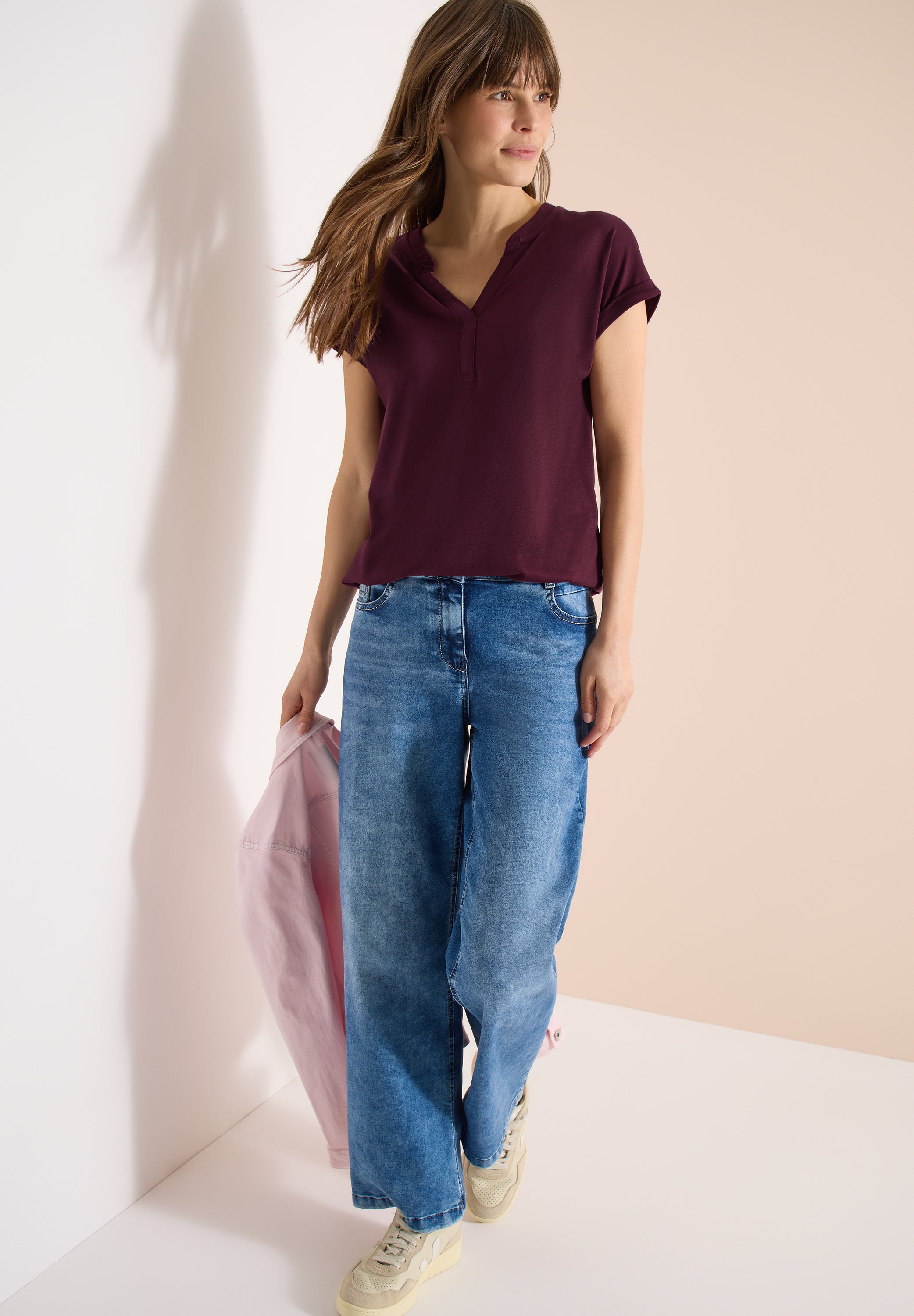 Cecil Damen T-Shirts Sweet Gra