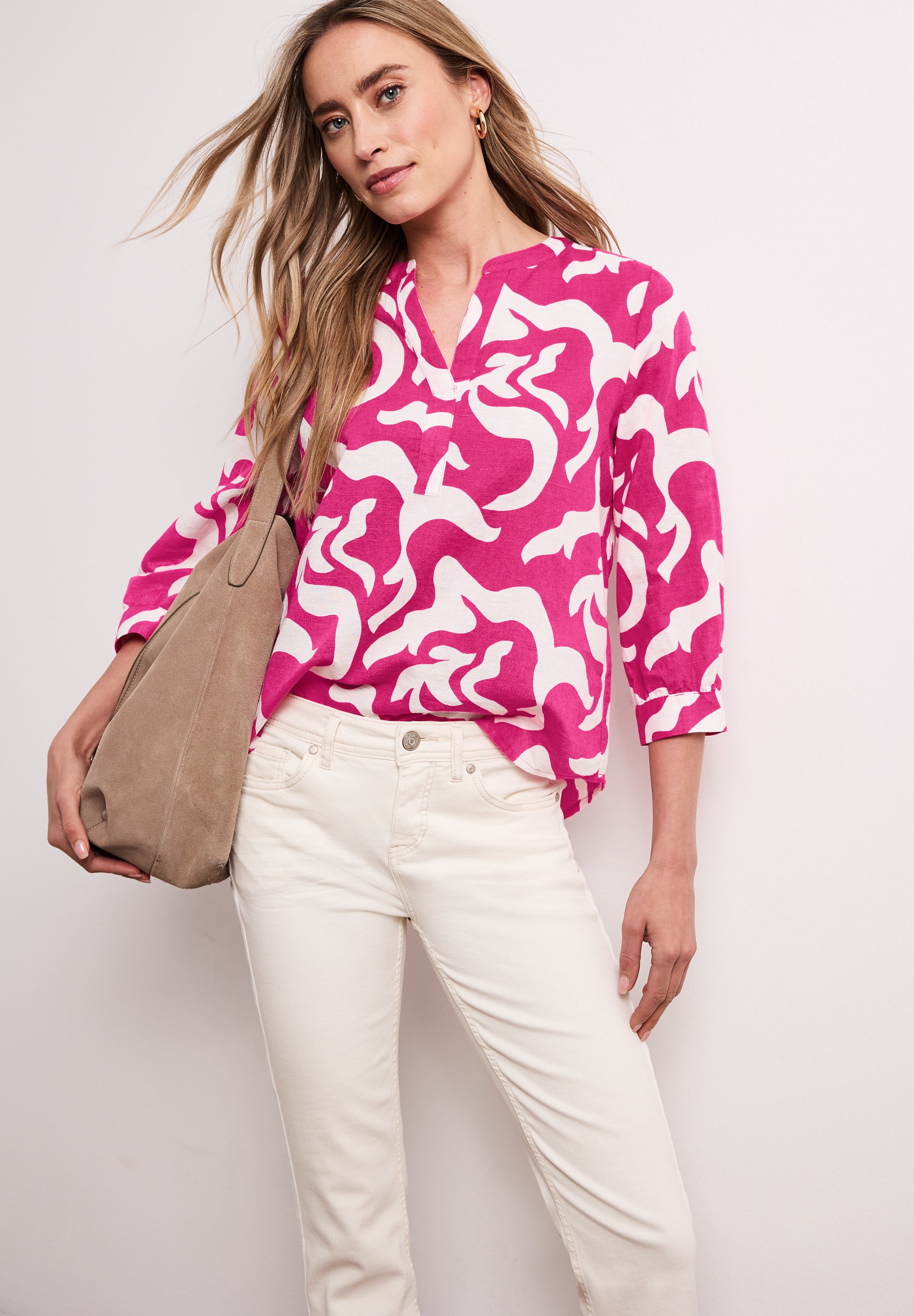 Street One Damen Blusen Magenta D