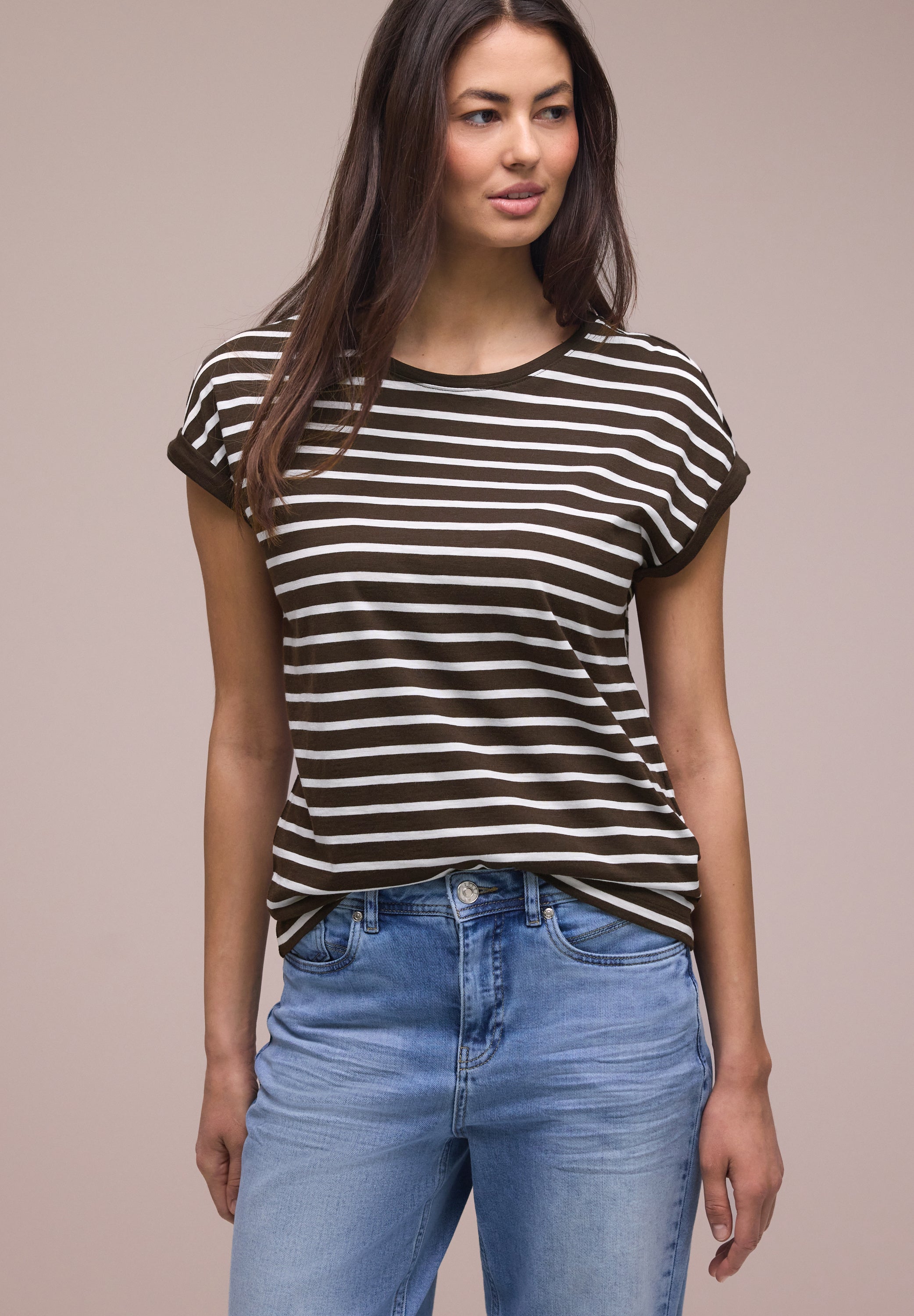 Street One Damen T-Shirts Espresso