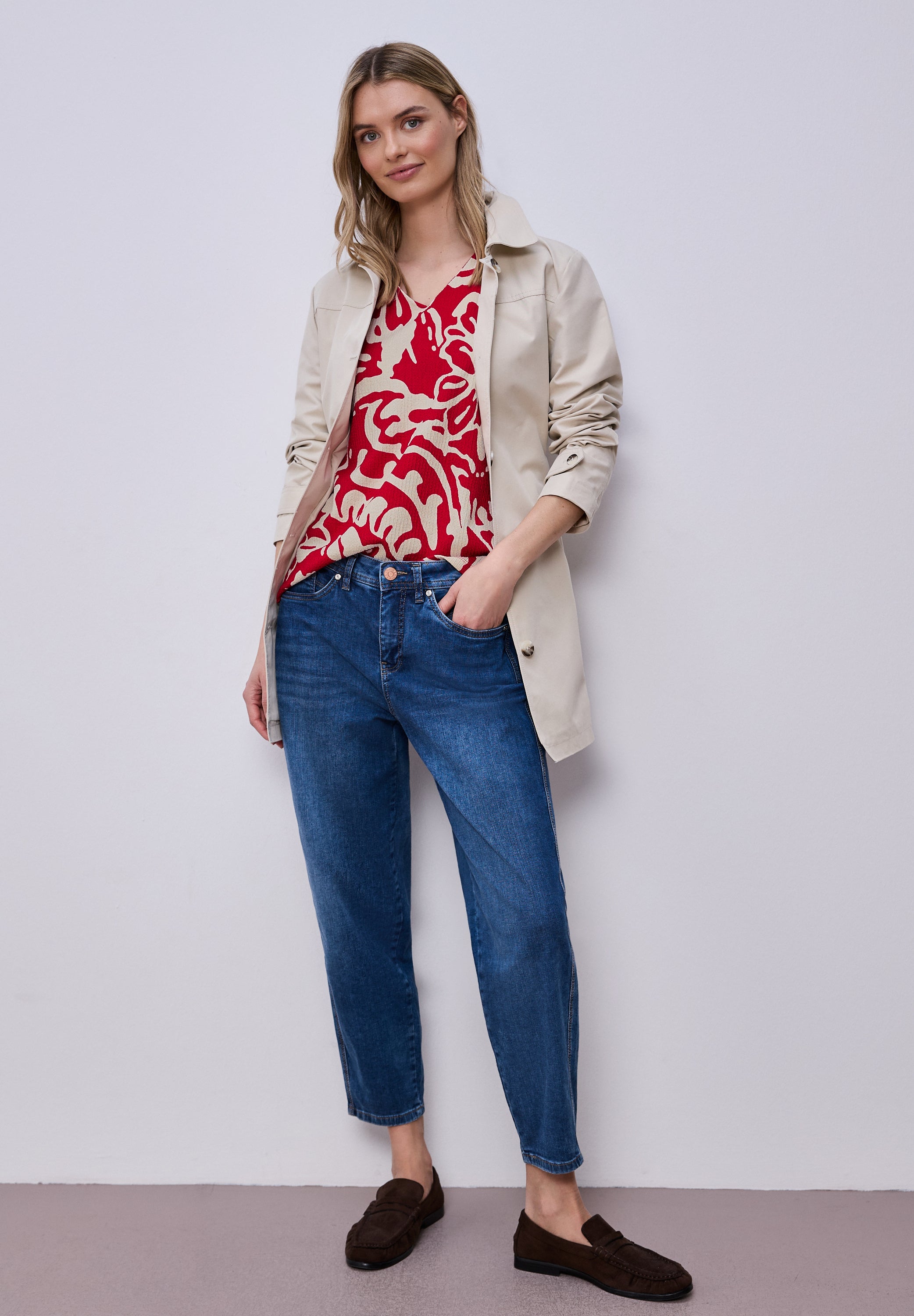 Street One Damen T-Shirts Salsa Red