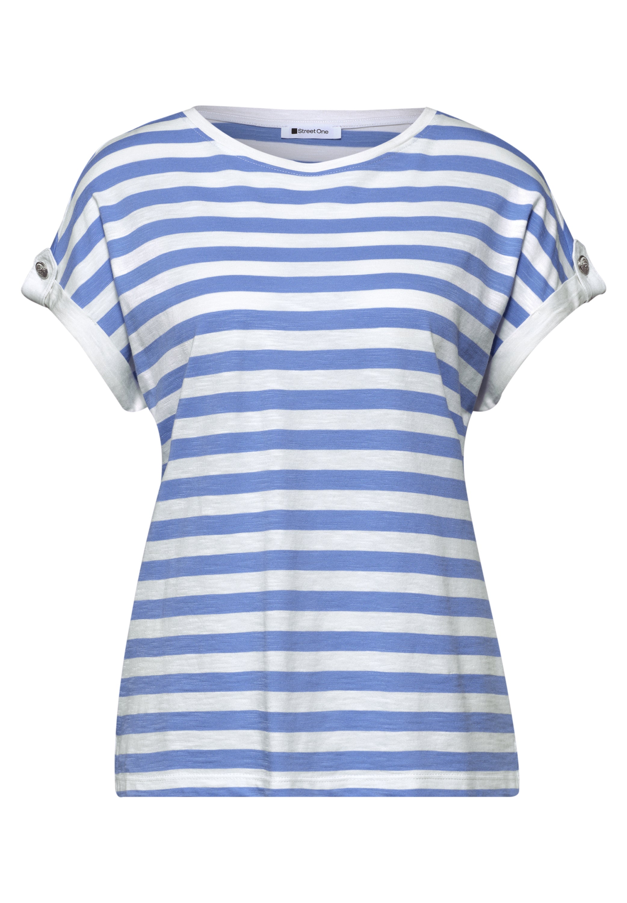 Street One Damen T-Shirts Drift Blu