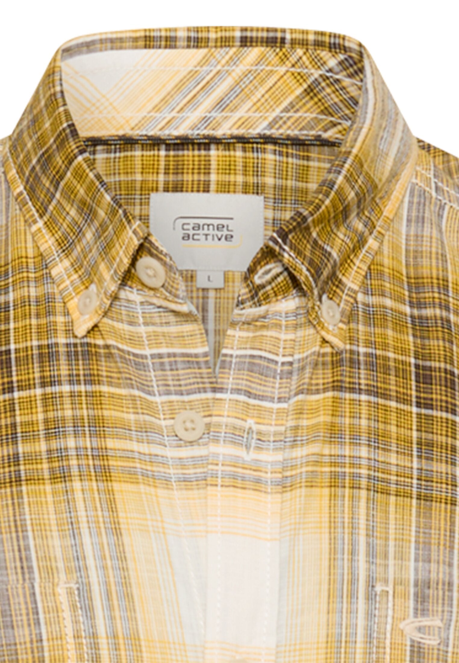 Camel active Herren Hemden kurz Sun Yellow