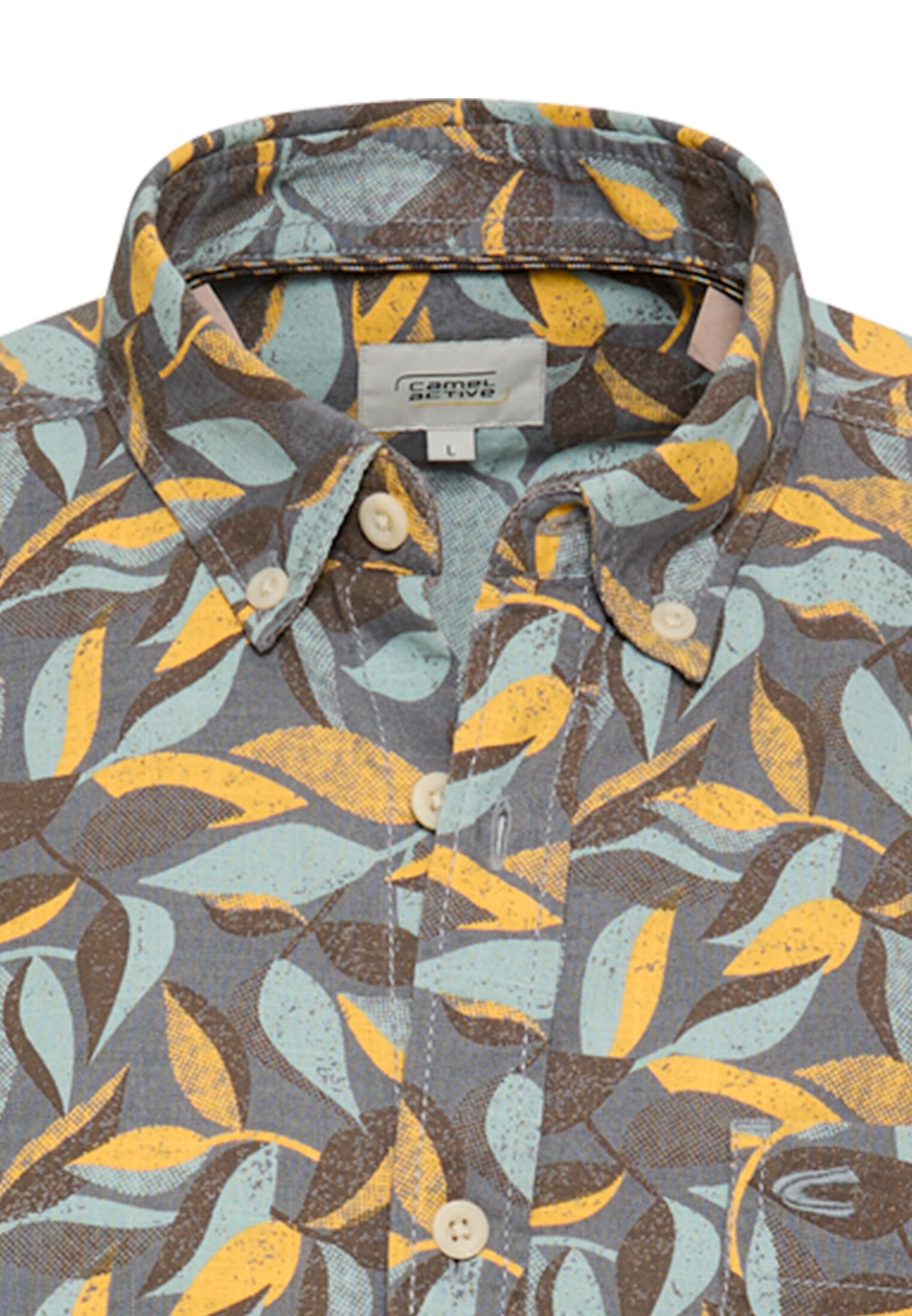 Camel active Herren Hemden kurz Sun Yellow