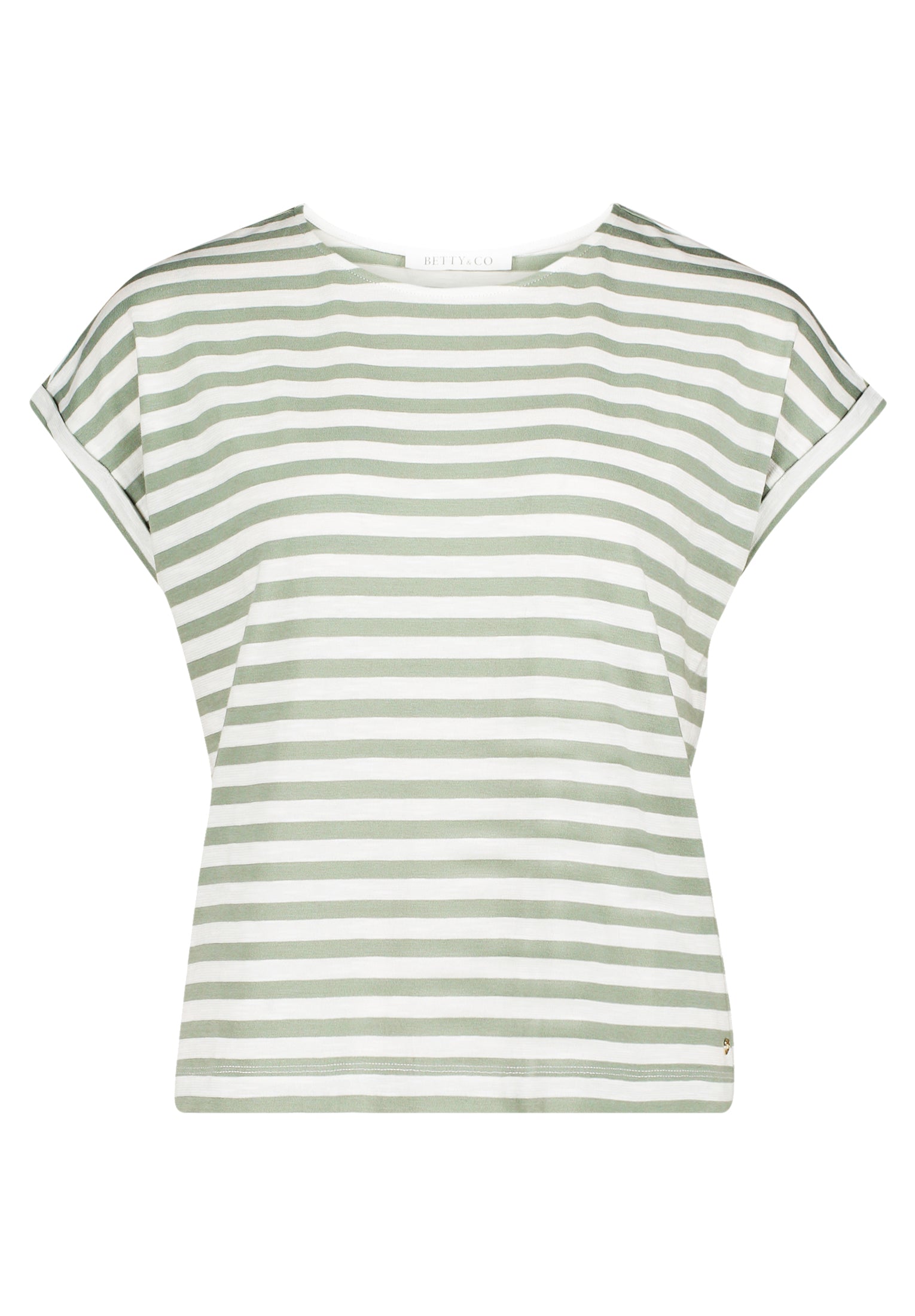 Betty & Co Damen T-Shirts Cream/Green