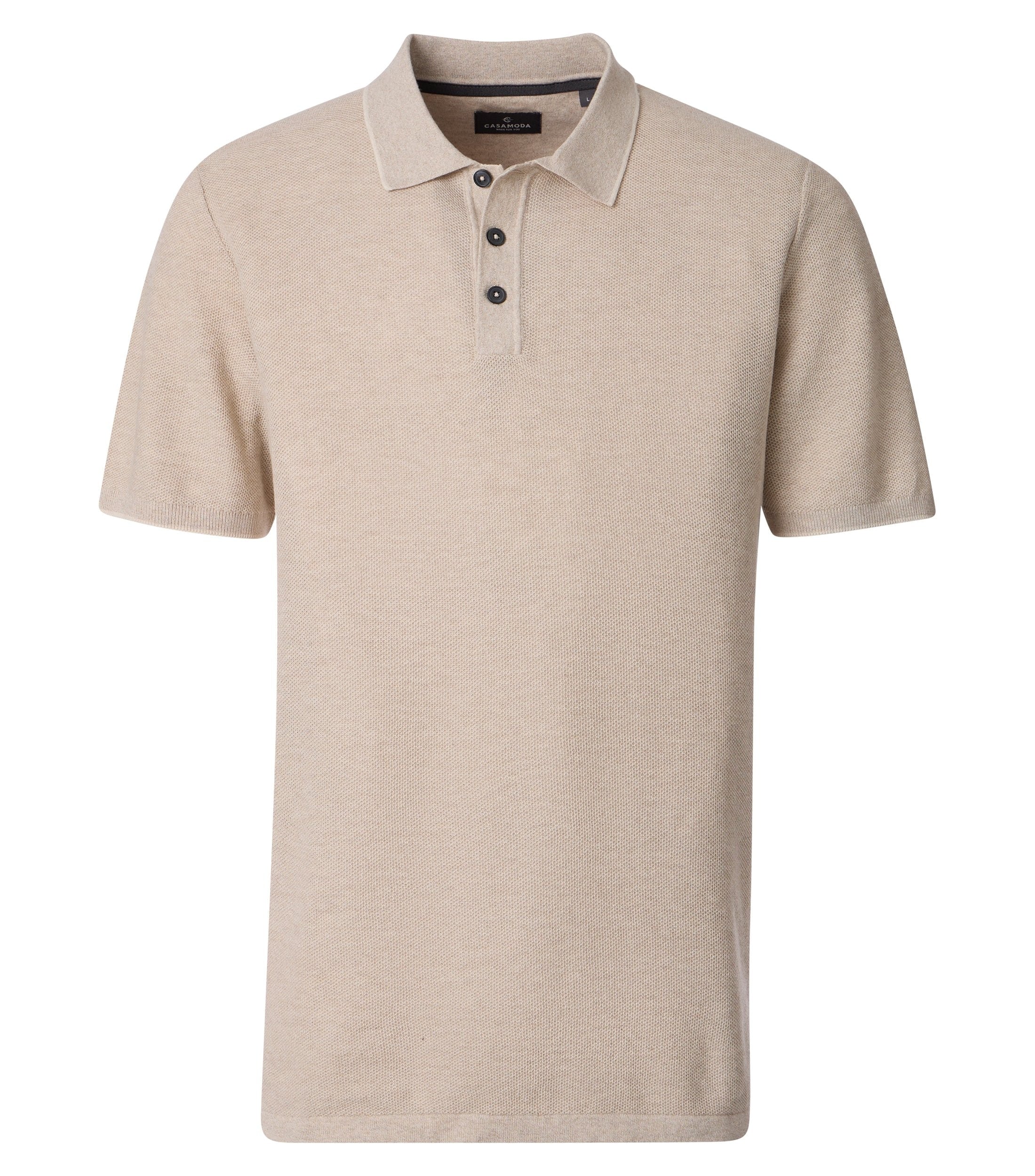 Casa Moda Herren Polo-Shirts Beige