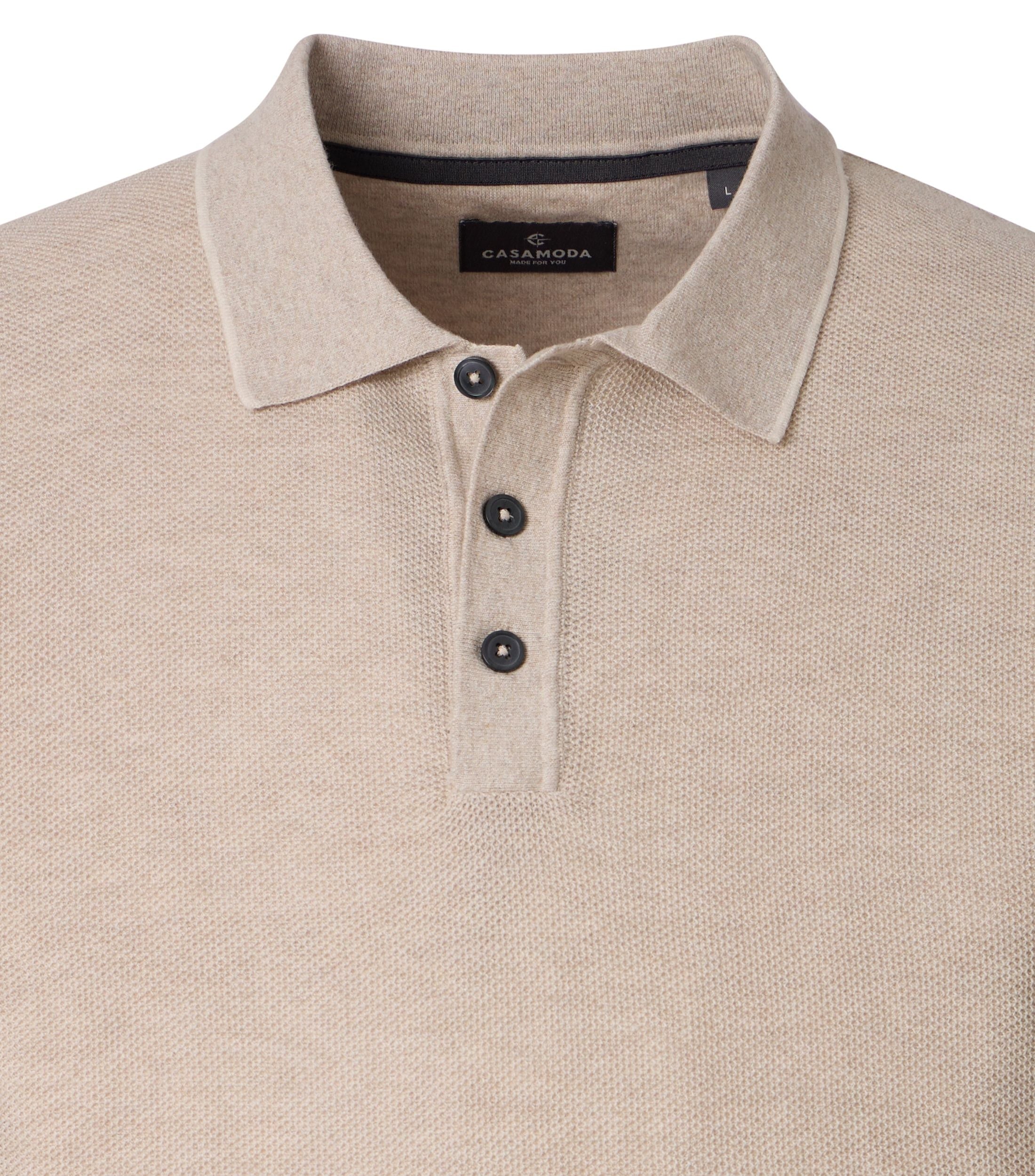Casa Moda Herren Polo-Shirts Beige