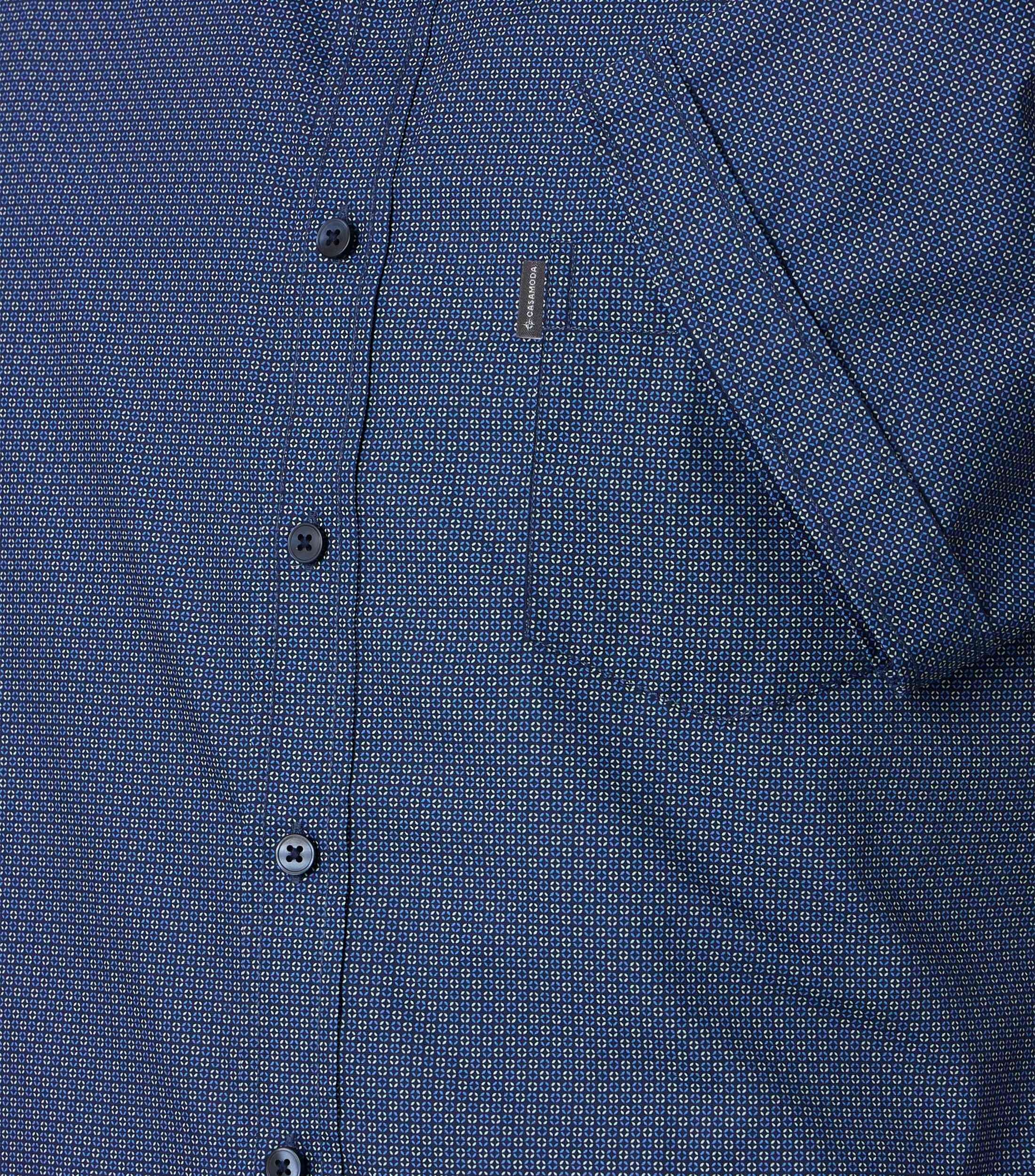 Casa Moda Herren Hemden kurz Blau