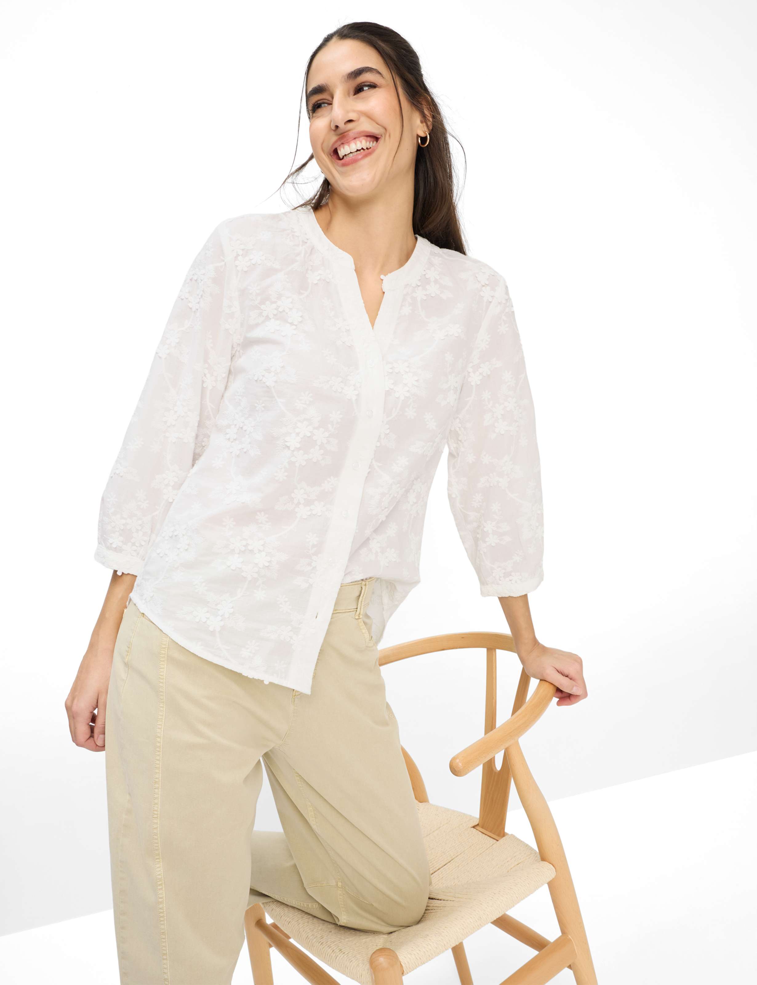 Brax Damen Blusen White