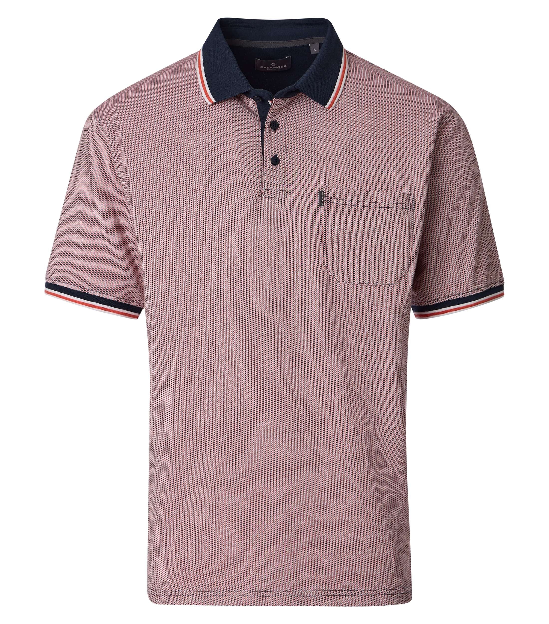 Casa Moda Herren Polo-Shirts Rot