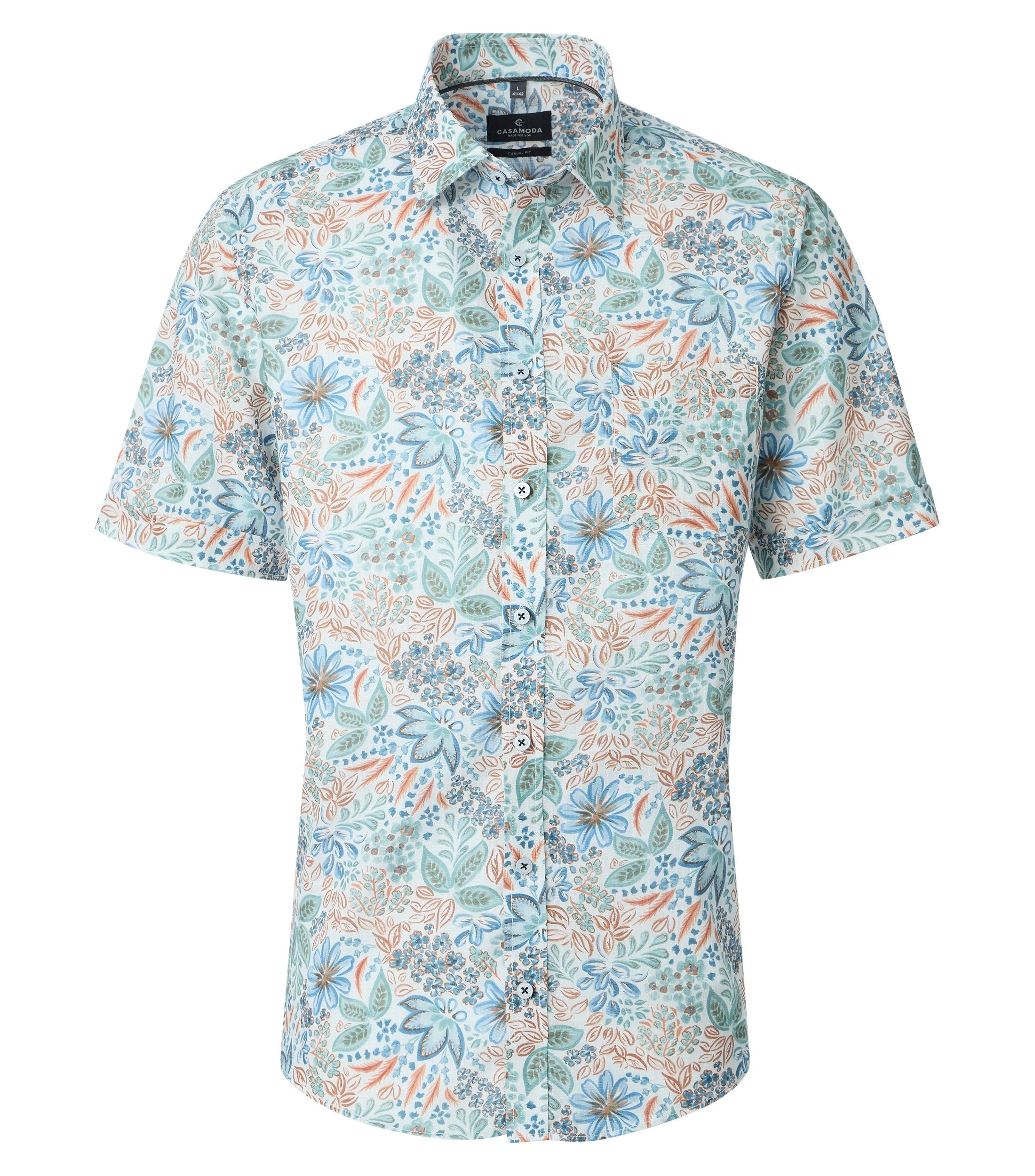 Casa Moda Herren Hemden kurz Tuerkis