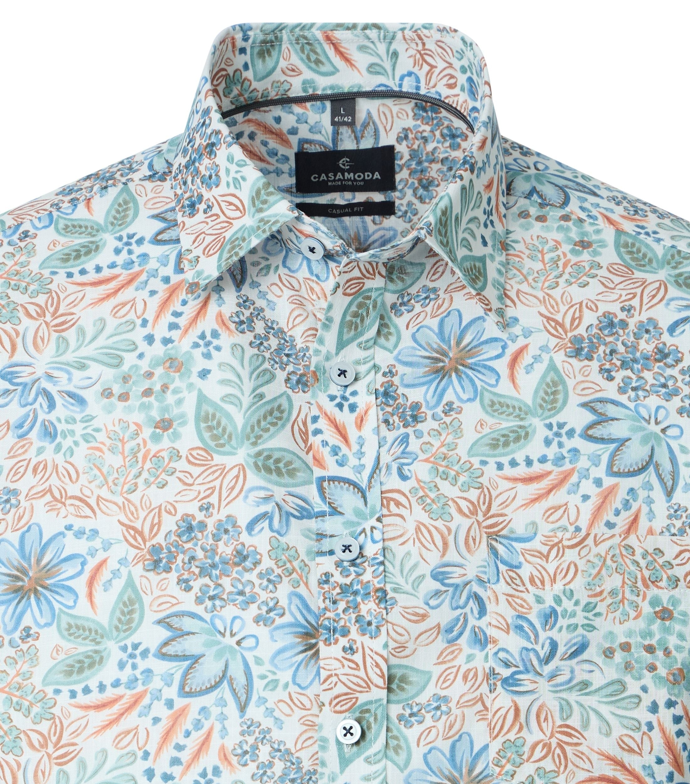 Casa Moda Herren Hemden kurz Tuerkis