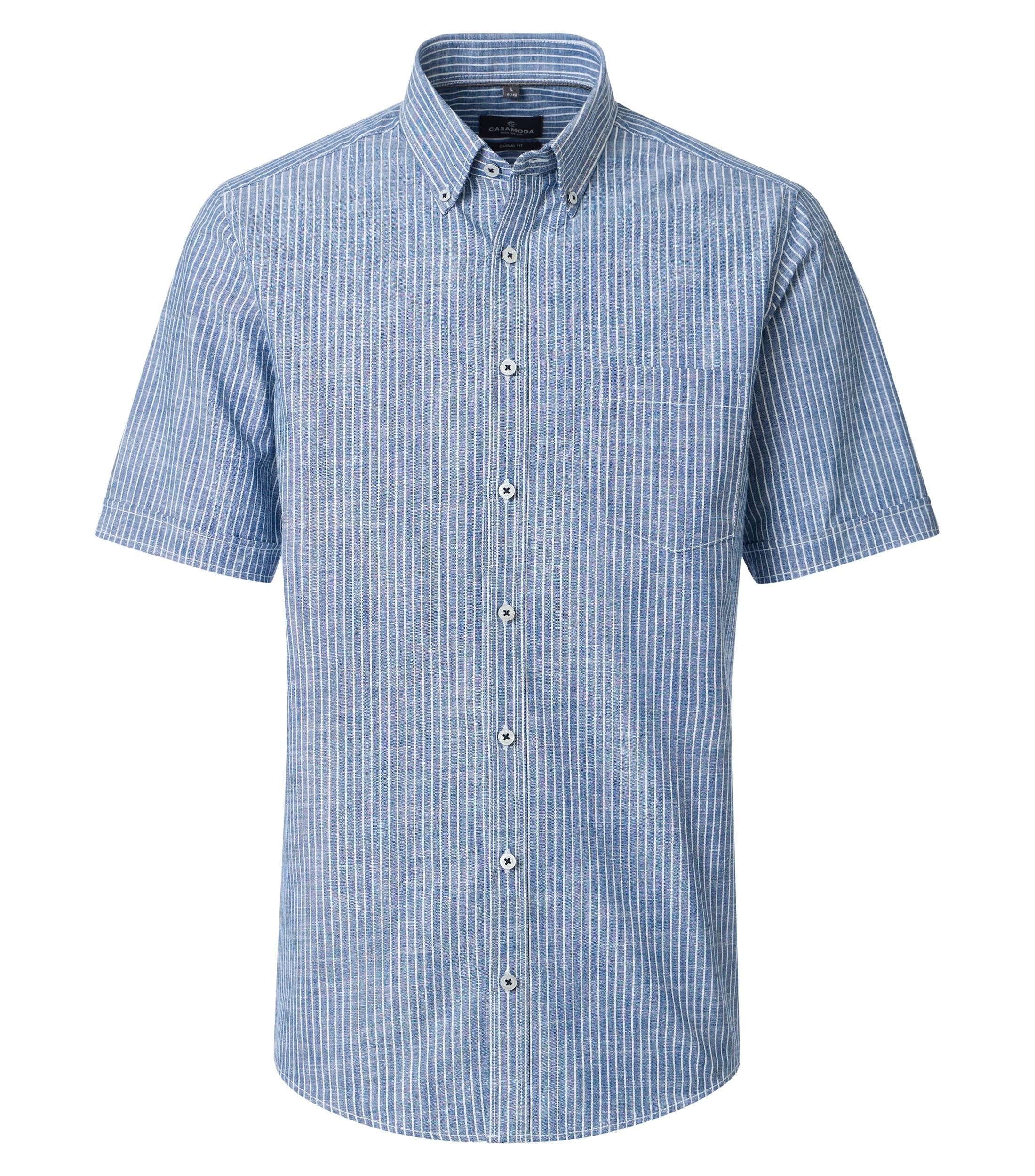 Casa Moda Herren Hemden kurz Blau