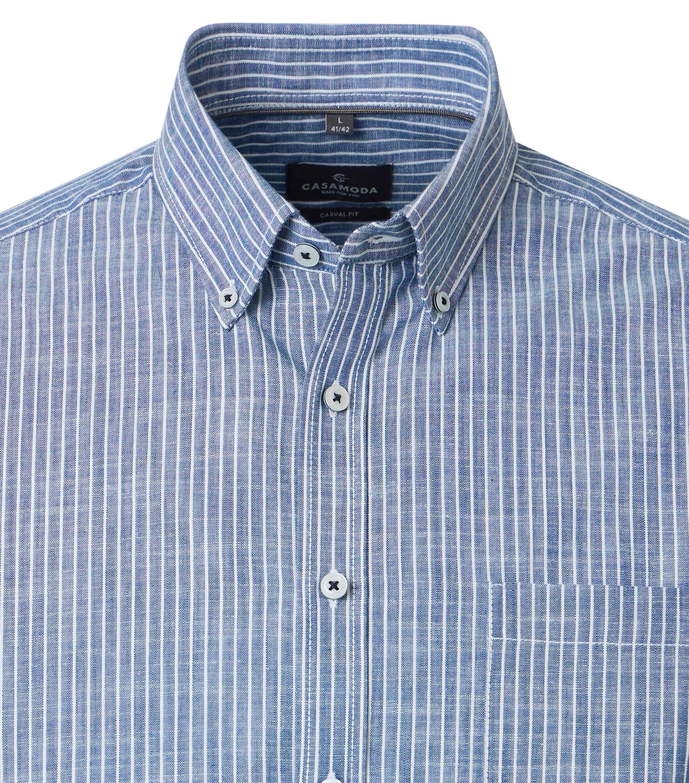 Casa Moda Herren Hemden kurz Blau