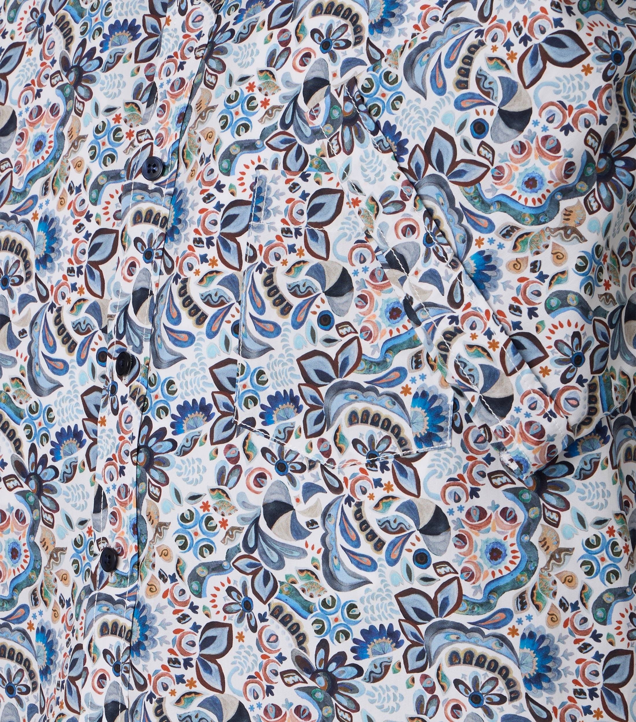 Casa Moda Herren Hemden kurz Blau